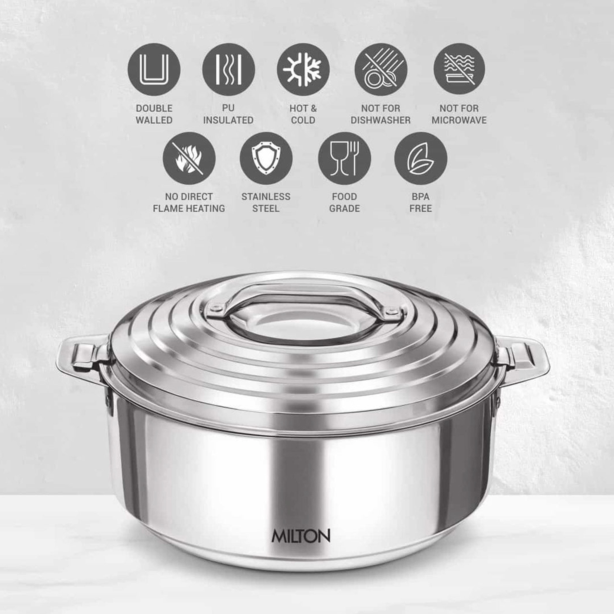 كسرولة ستانليس ستيل من جالاكسيا - 3.5 لتر-hbxdecorandfurnishings-tabletop-serveware-image-4