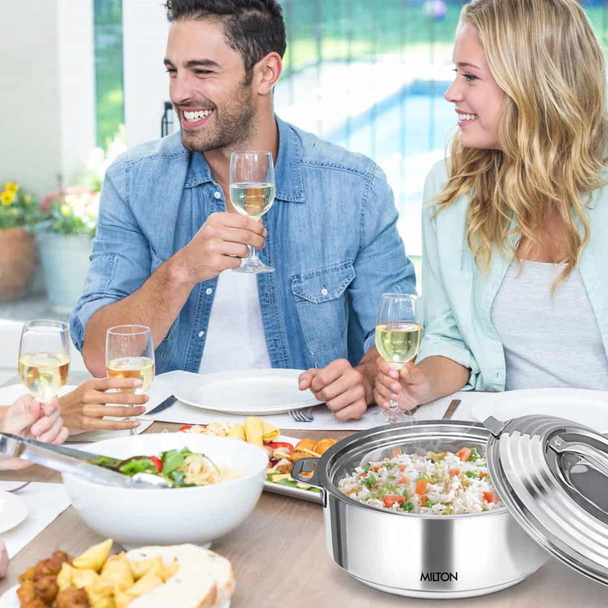 كسرولة ستانليس ستيل من جالاكسيا - 4.6 لتر-hbxdecorandfurnishings-tabletop-serveware-image-2