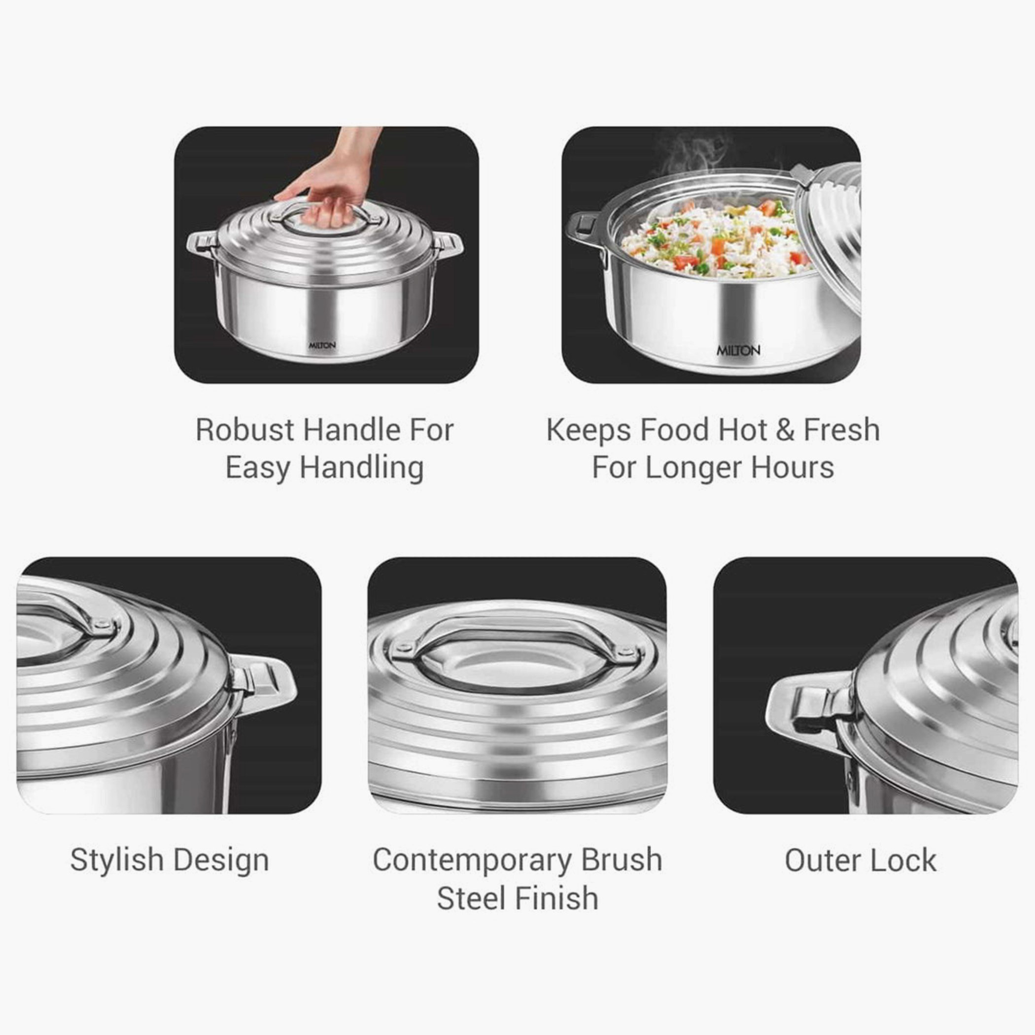 كسرولة ستانليس ستيل من جالاكسيا - 4.6 لتر-hbxdecorandfurnishings-tabletop-serveware-image-3