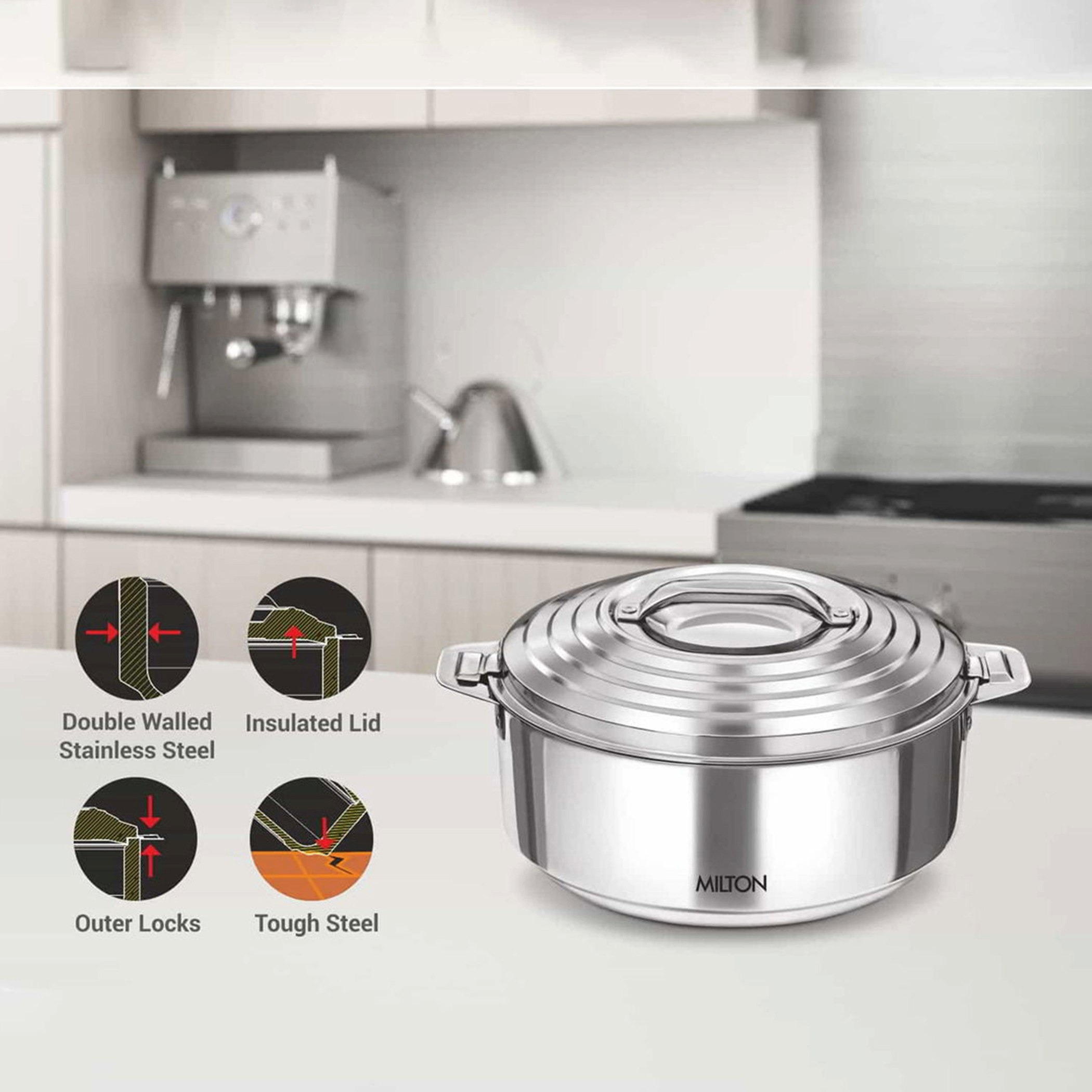 كسرولة ستانليس ستيل من جالاكسيا - 4.6 لتر-hbxdecorandfurnishings-tabletop-serveware-image-5