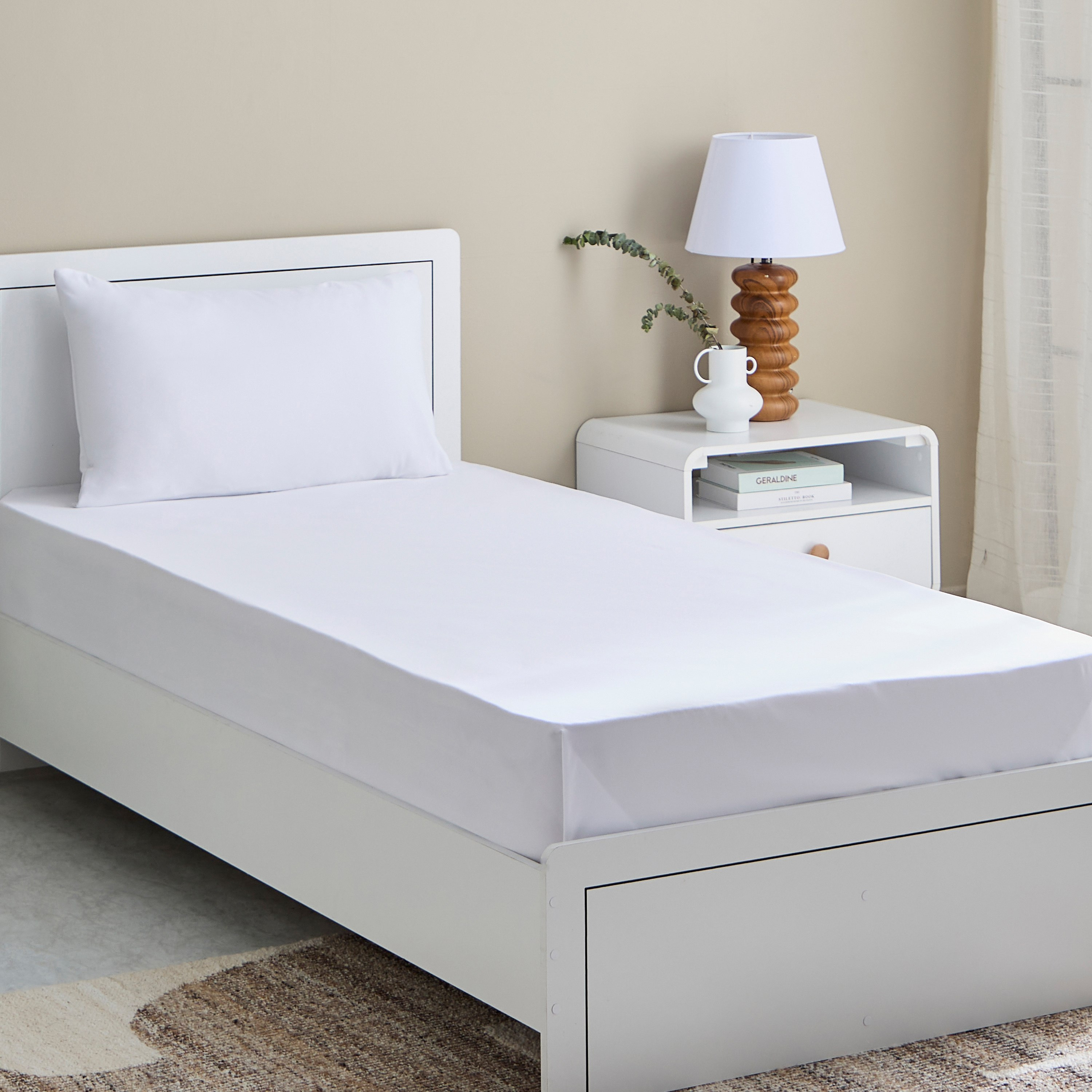 طقم شرشف مسطح فردي قطعتين من أكسيس - 140x235 سم-hbxhomeware-bedding-flatsheets-image-2