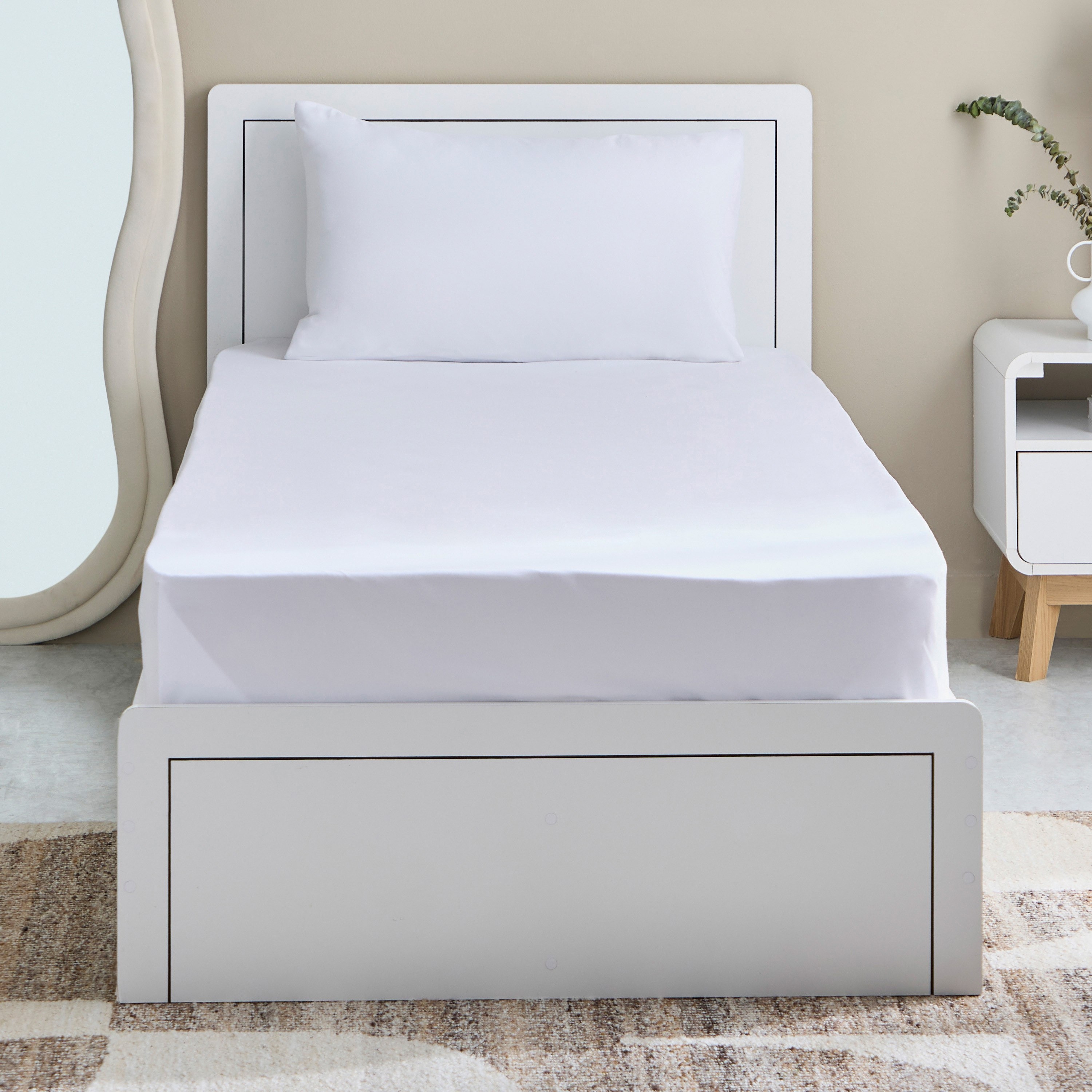 طقم شرشف مسطح فردي قطعتين من أكسيس - 140x235 سم-hbxhomeware-bedding-flatsheets-image-3