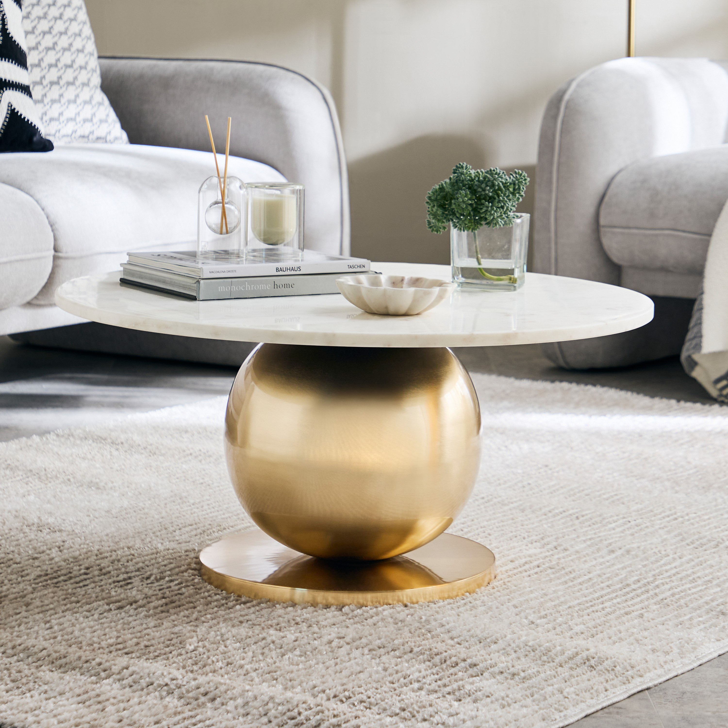 Cavon Caspian Genuine Marble Top Coffee Table-hbxlivingroom-tablesandstands-coffeetables-image-1