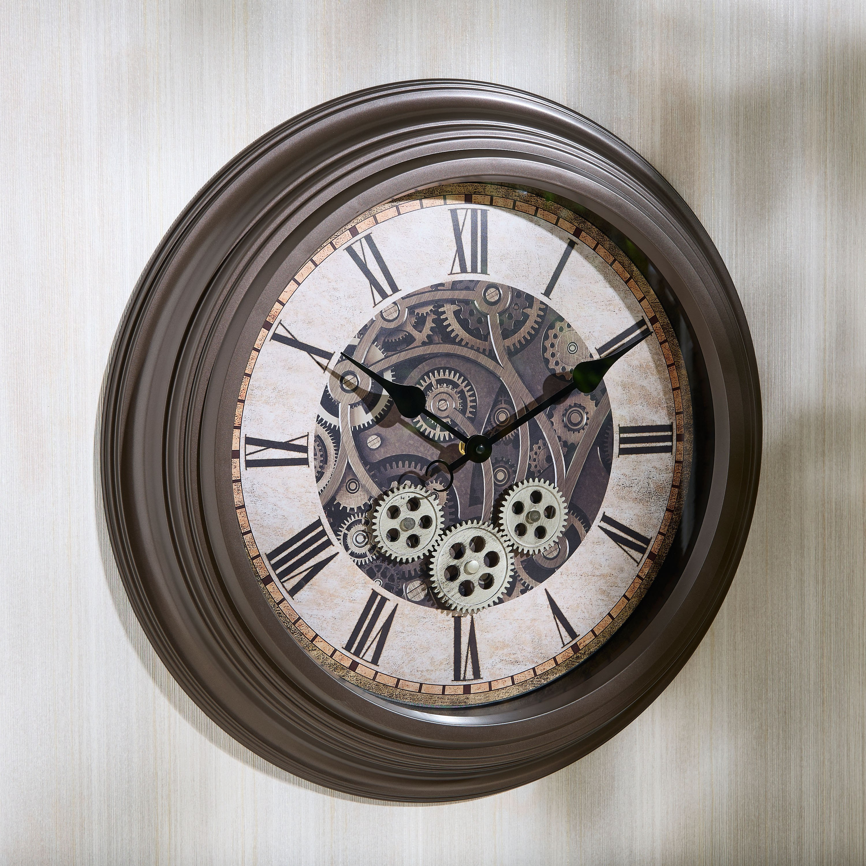Saratoga Maria Wall Clock with Moving Gears - 53 cm-hbxhomeware-hbxdecorandfurnishings-image-1