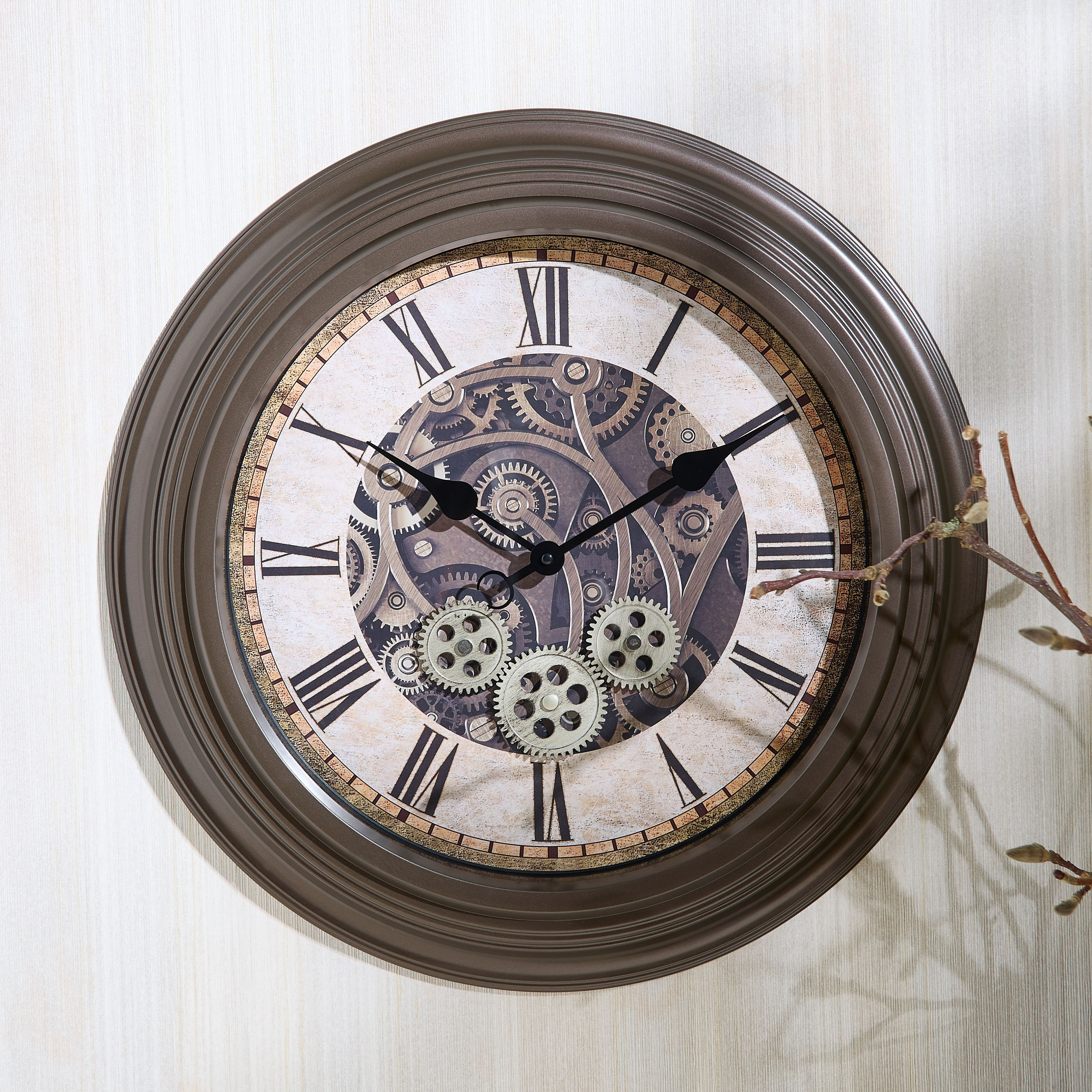 Saratoga Maria Wall Clock with Moving Gears - 53 cm-hbxhomeware-hbxdecorandfurnishings-image-2