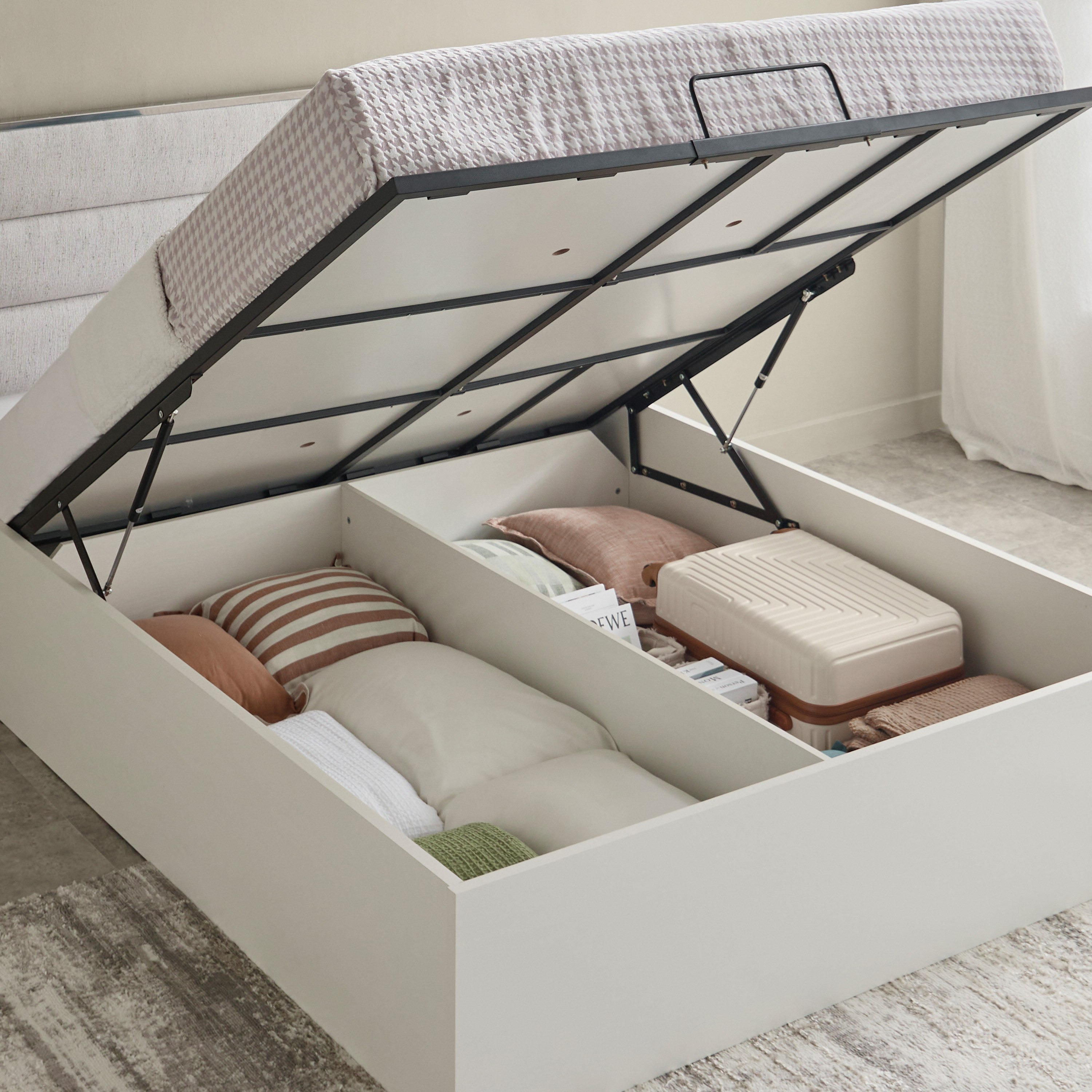 Veneto Hydraulic Storage Queen Bed - 160x200 cm-hbxbedroom-bedsandbedsets-beds-queen-image-4
