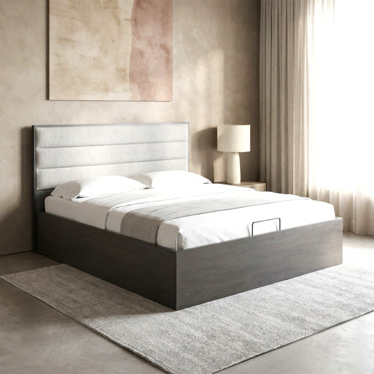 Veneto Hydraulic Storage King Bed - 180x200 cm-PROMO_HB_UAE_HBX10_250526-image-1