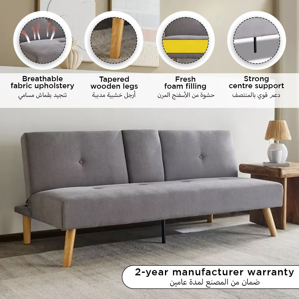 Hobbs NXT 3-Seater Fabric Sofabed with 2 Cup Holders-PROMO_HB_KSA_HBX10_190925-image-13