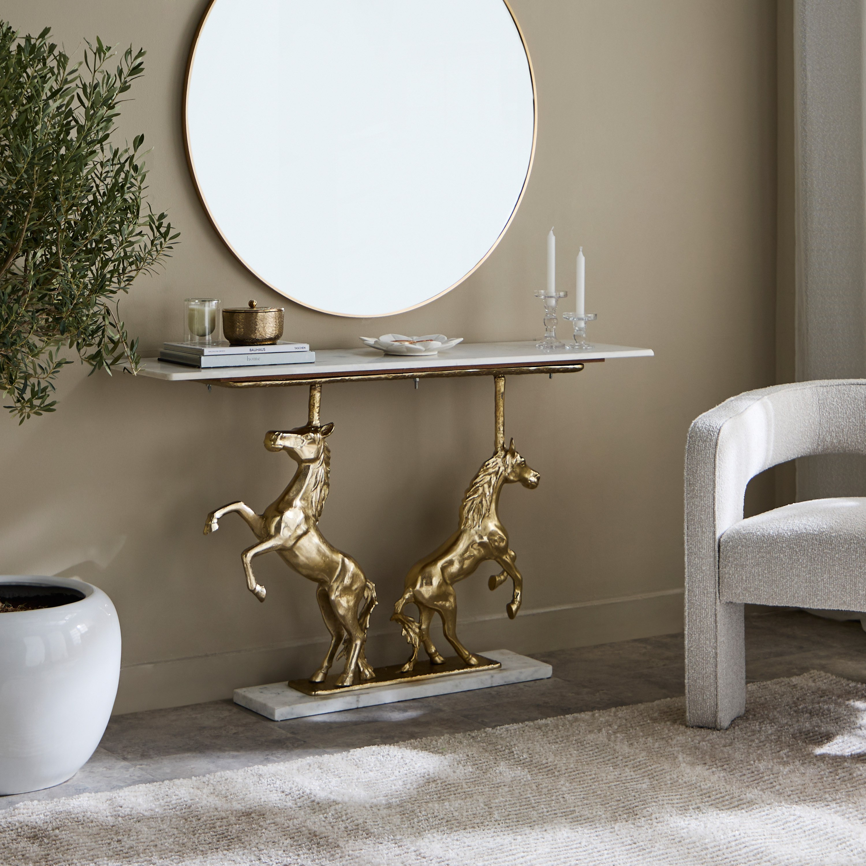 طاولة كونسول بسطح من الرخام الأصلي - فرايسيان من فيندرا-hbxfurniture-tablesandstands-consoletables-image-5