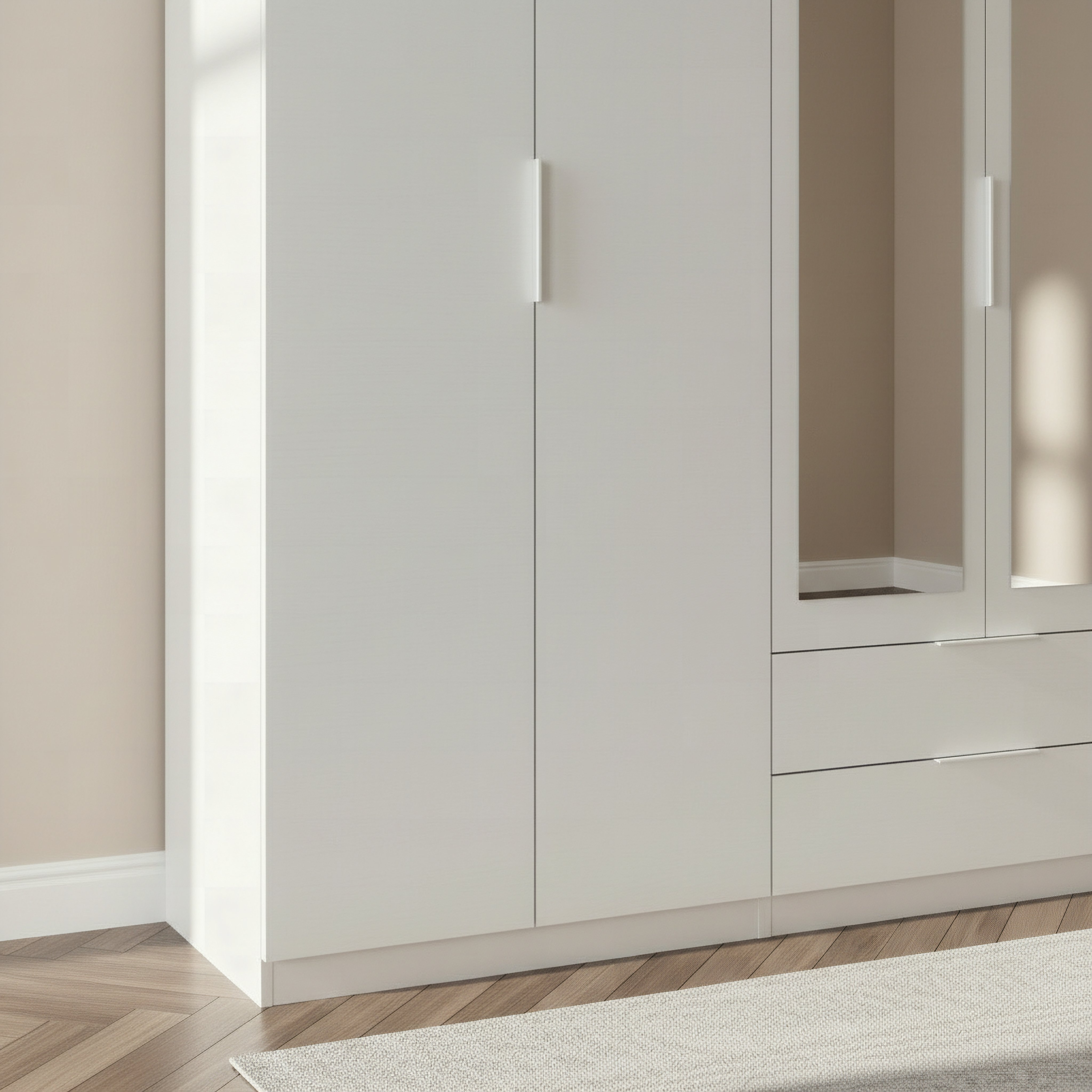Frankfurt 6-Door Wardrobe with 2-Drawers and Mirrors-hbxfurniture-wardrobes-image-5