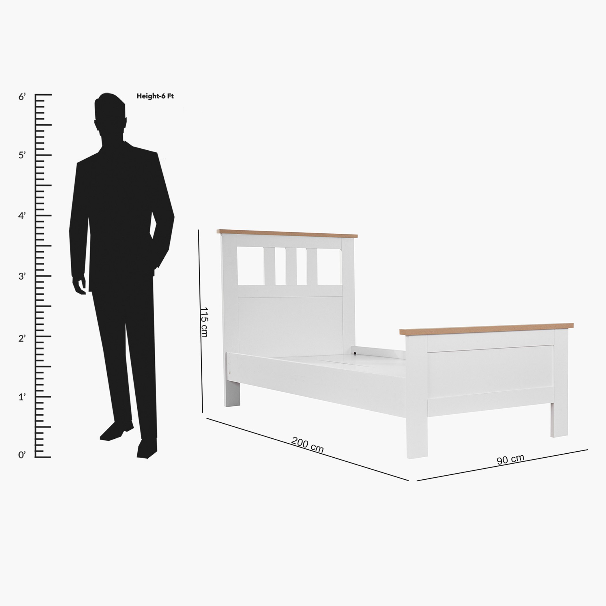Hampton Nxt Single Bed - 90x200 cm-hbxfurniture-bedsandbedsets-beds-single-image-9