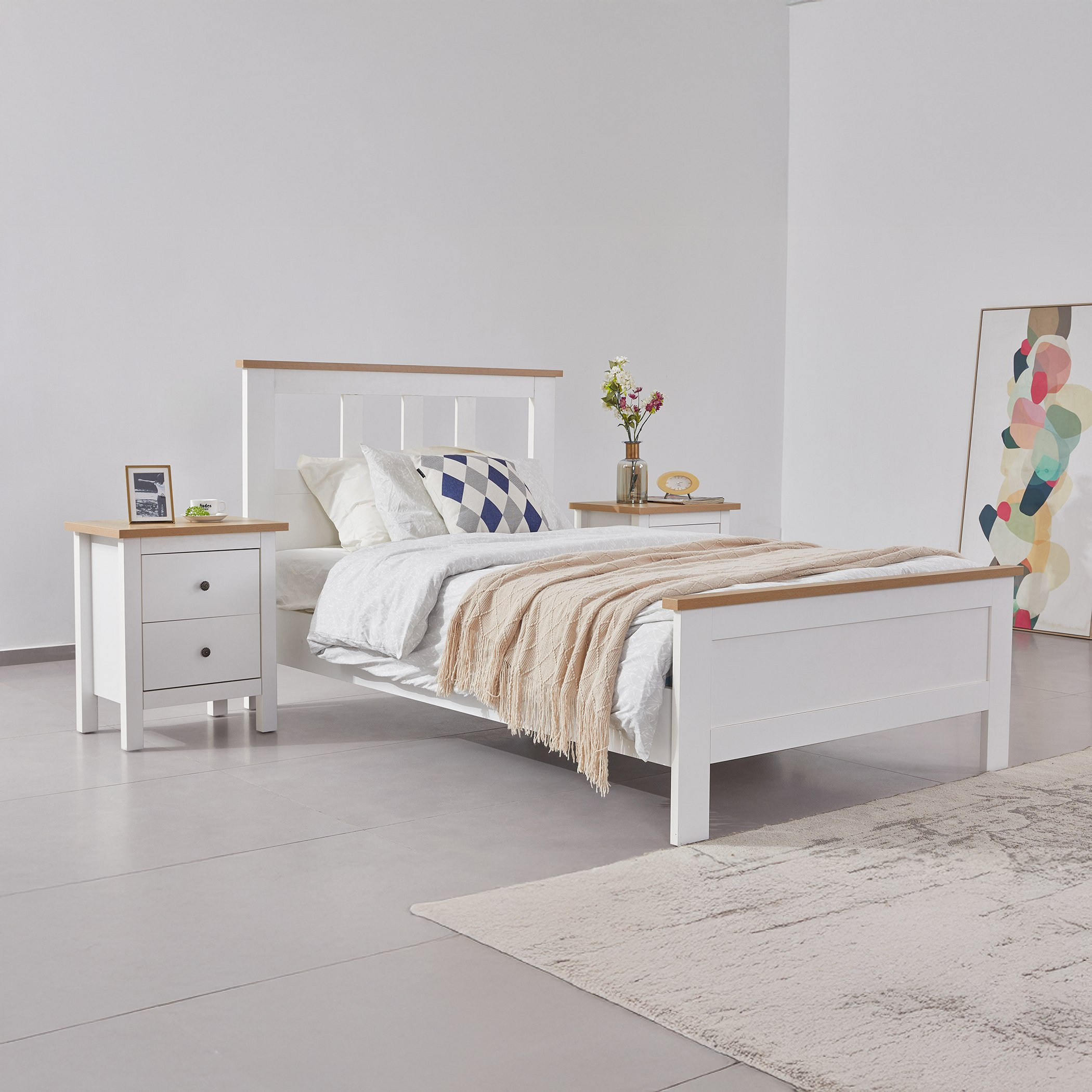 Hampton Nxt Twin Bed - 120x200 cm-hbxbedroom-bedsandbedsets-beds-twin-image-1