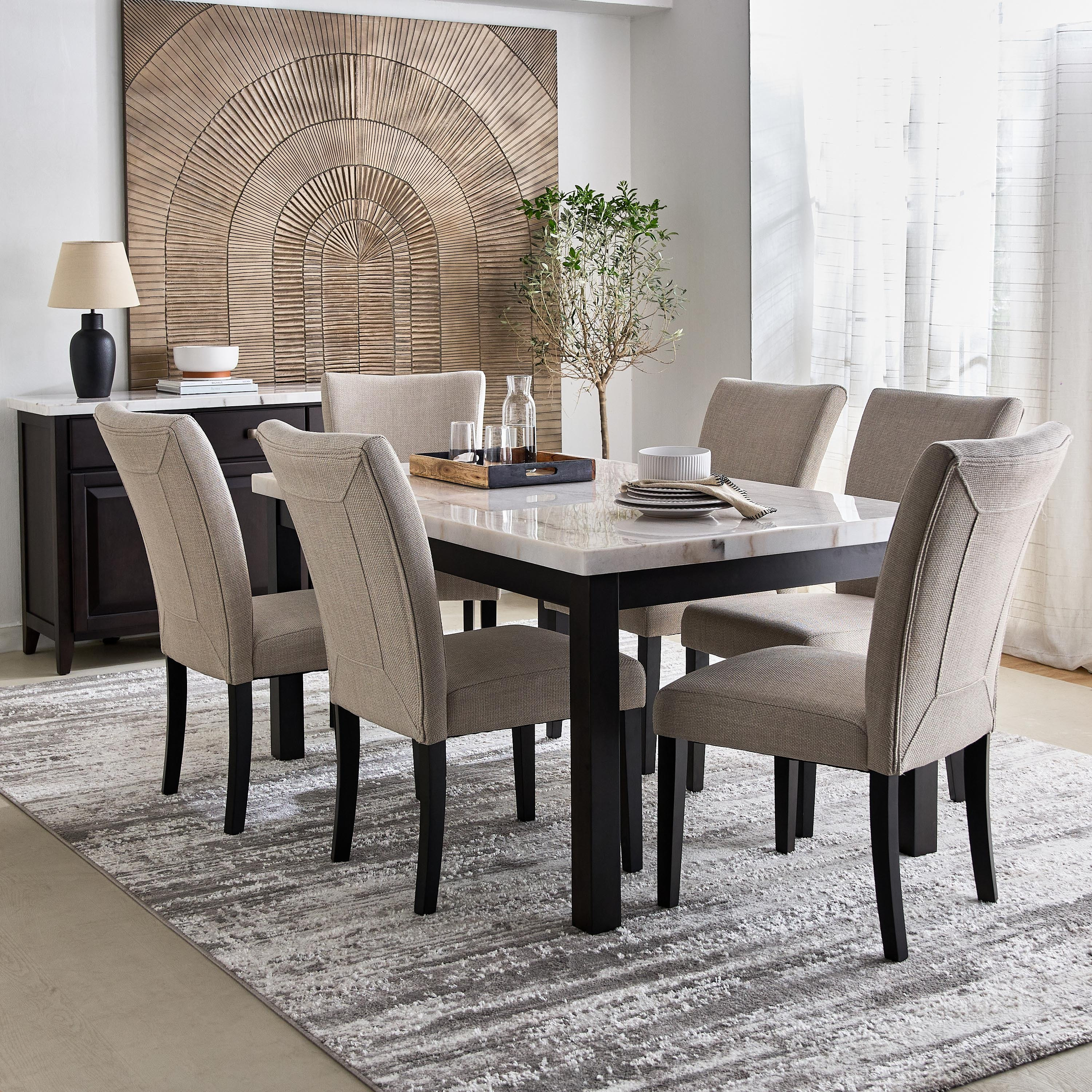Orlando NXT Genuine Marble Top 6-Seater Dining Table Set-hbxfurniture-diningtablesandsets-diningsets-sixseater-image-10