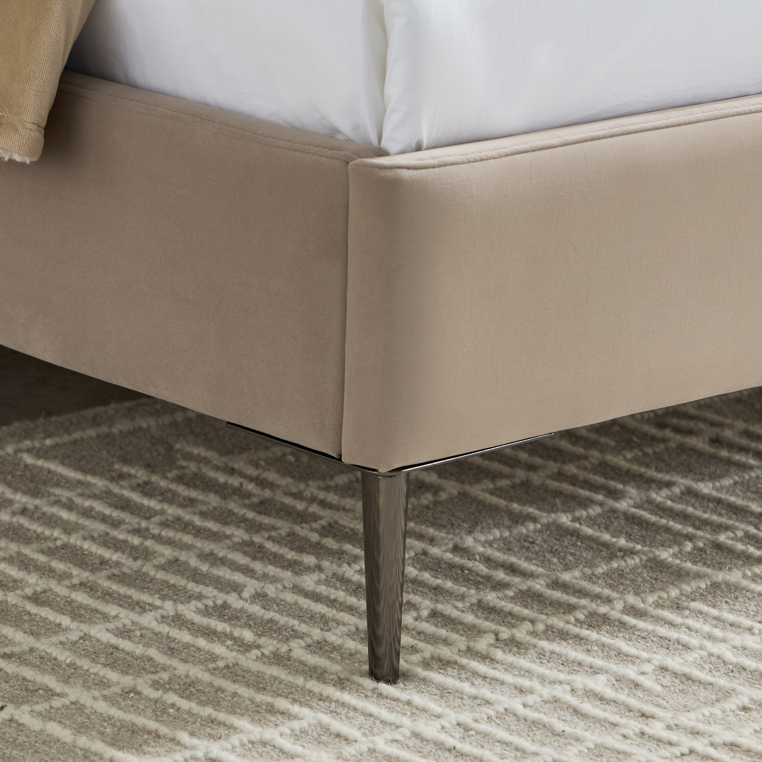 Naples Rivoli Upholstered Queen Bed  - 160x200 cm-hbxbedroom-bedsandbedsets-beds-queen-image-5