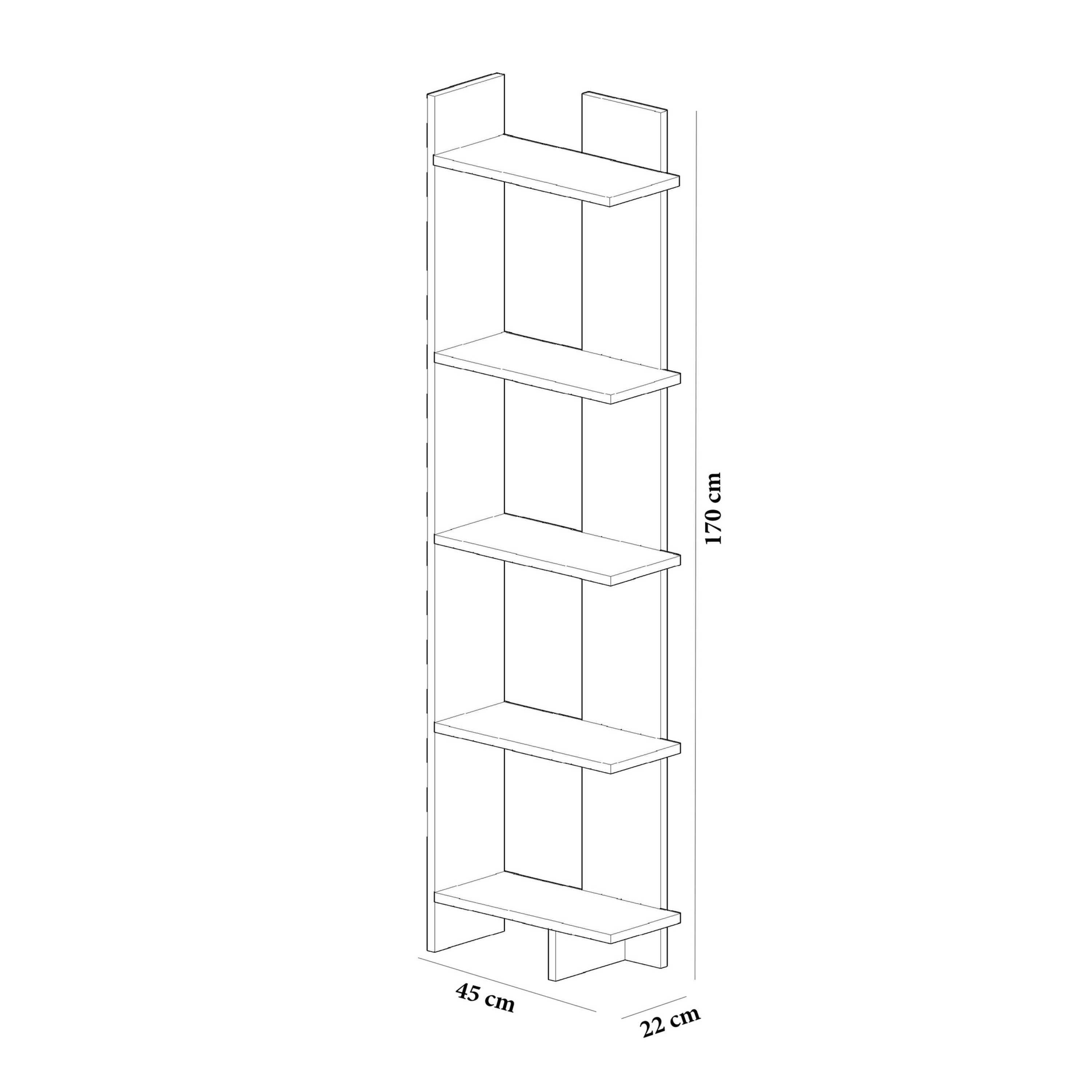 Modulix Alfa 5-Tier Corner Bookcase-hbxfurniture-office-bookcases-image-3