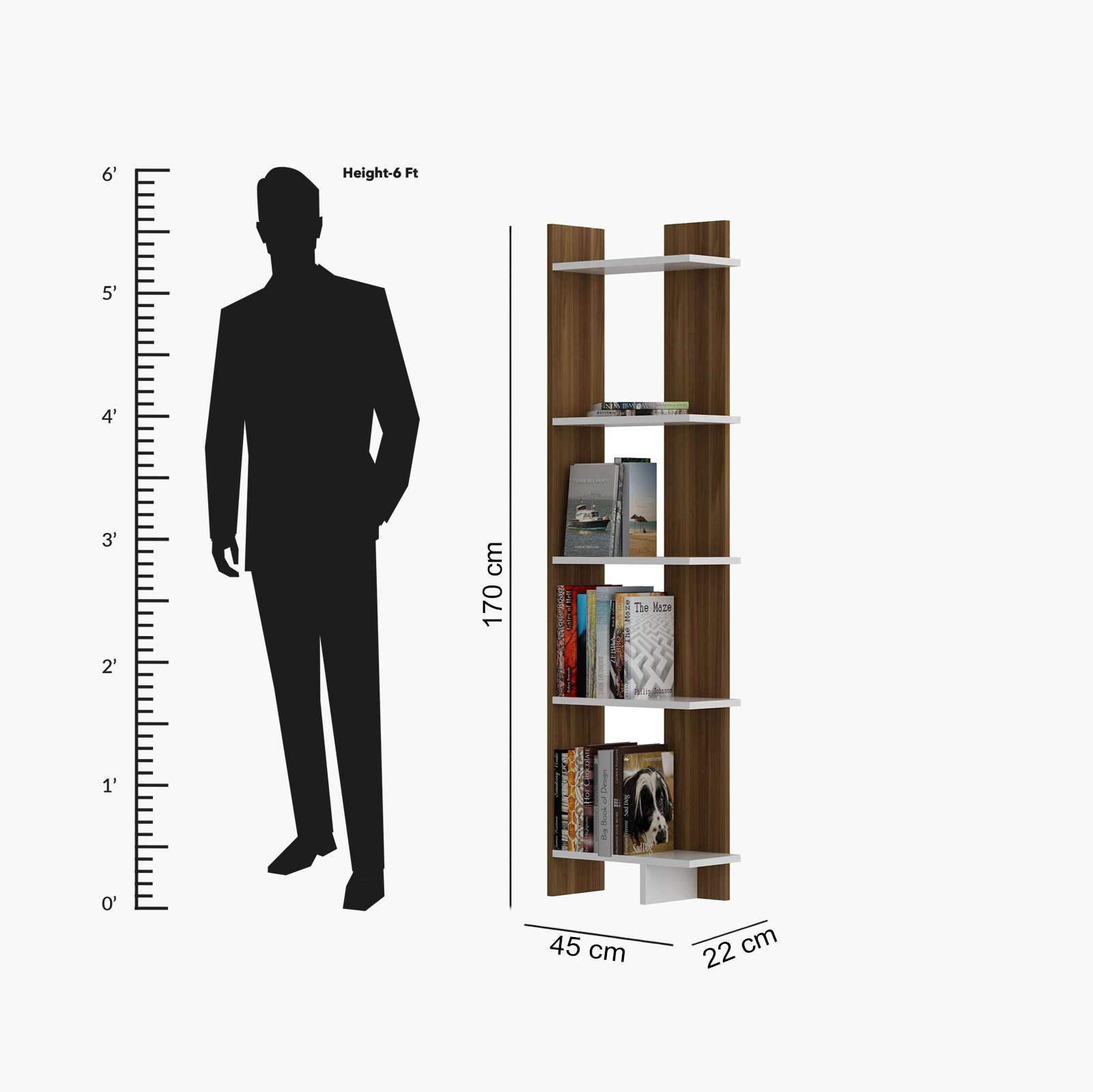 Modulix Alfa 5-Tier Corner Bookcase-hbxfurniture-office-bookcases-image-4