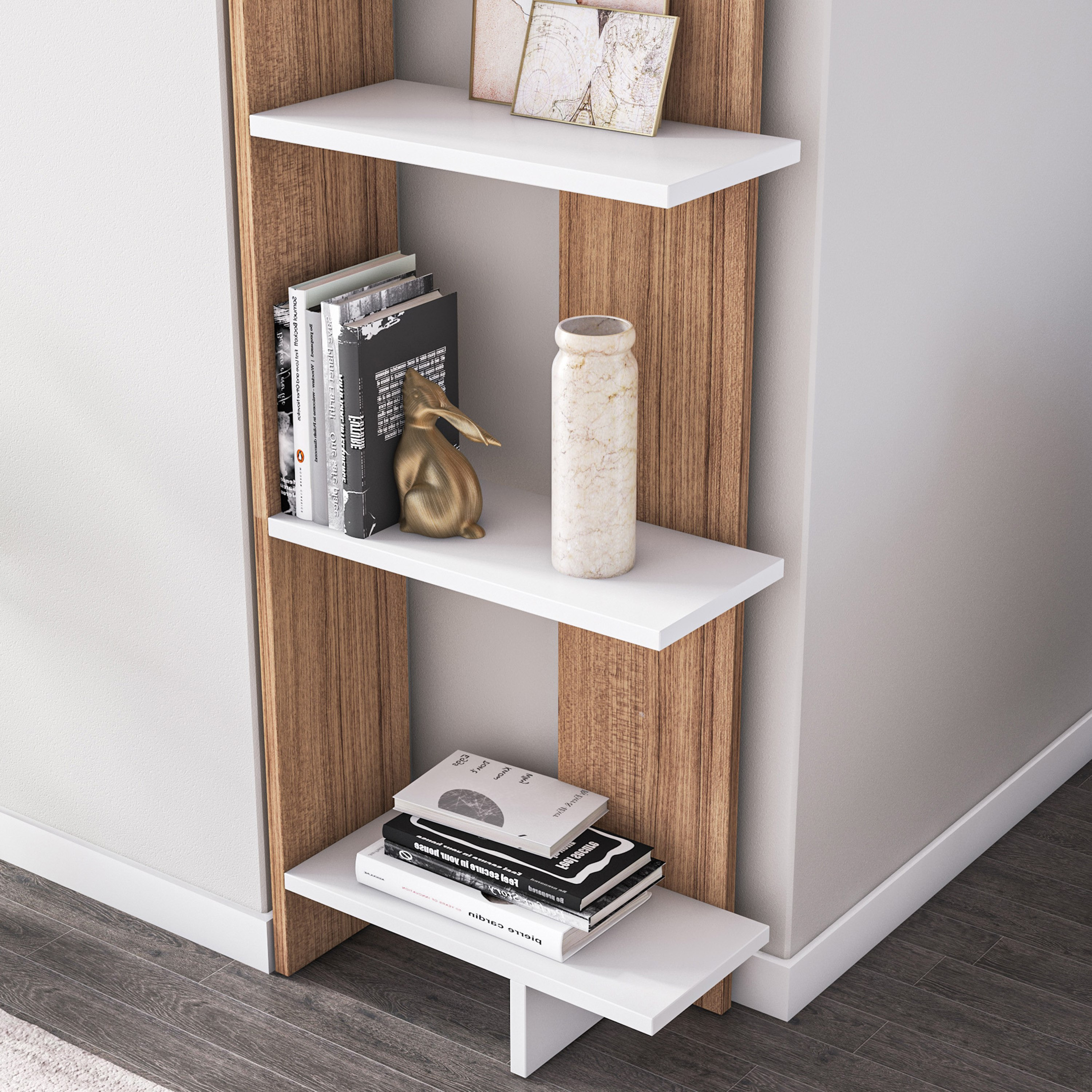 خزانة كتب ركنية 5 طبقات من ألفا-hbxfurniture-office-bookcases-image-3