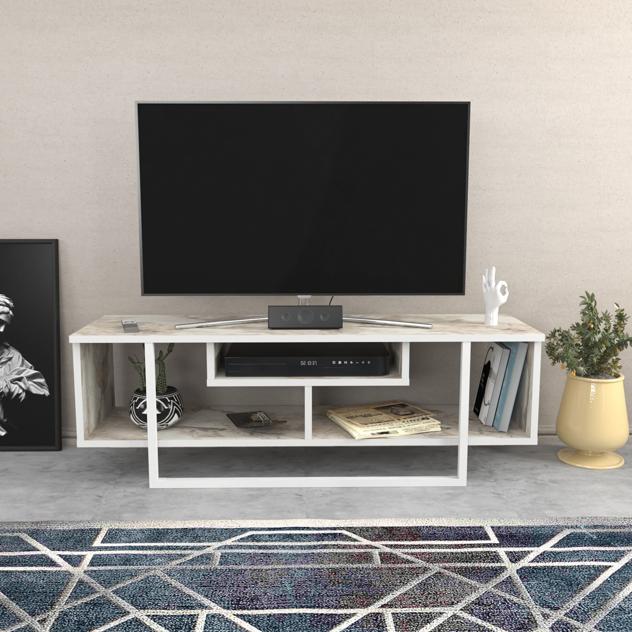 Dale 1.2 Metre TV Unit for TVs up to 50 inches-hbxlivingroom-mediaunitsandstorage-tvunits-image-1