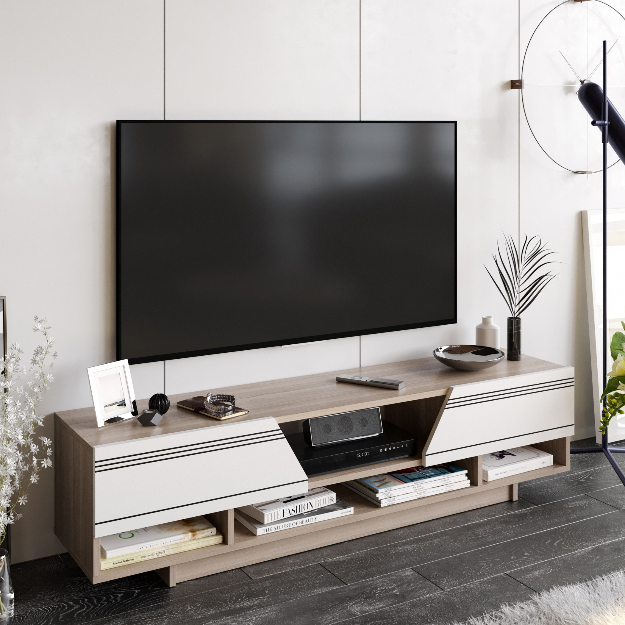 Modulix Apsara 1.6 Metre TV Unit for TVs up to 70 inches-hbxlivingroom-mediaunitsandstorage-tvunits-image-3
