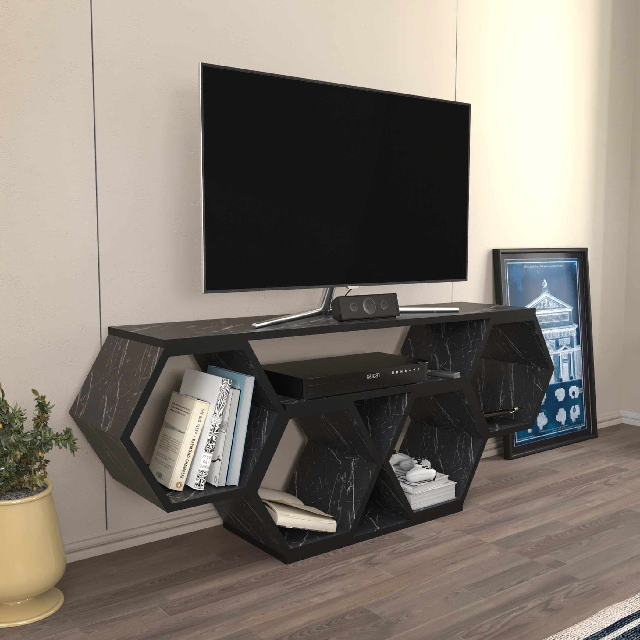Modulix Asta 1.4 Metre TV Unit for TVs up to 60 inches-hbxlivingroom-mediaunitsandstorage-tvunits-image-2