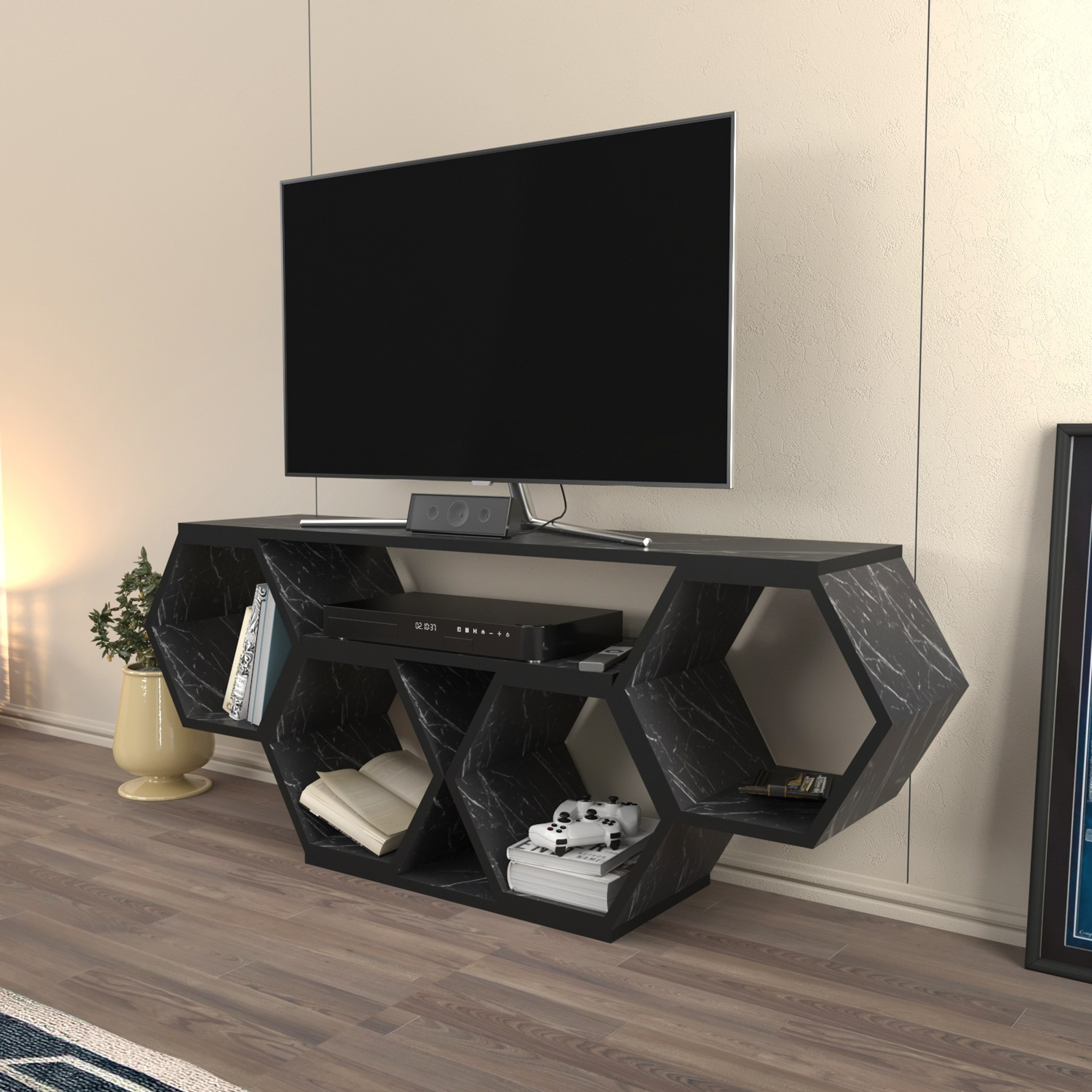 Modulix Asta 1.4 Metre TV Unit for TVs up to 60 inches-hbxlivingroom-mediaunitsandstorage-tvunits-image-3