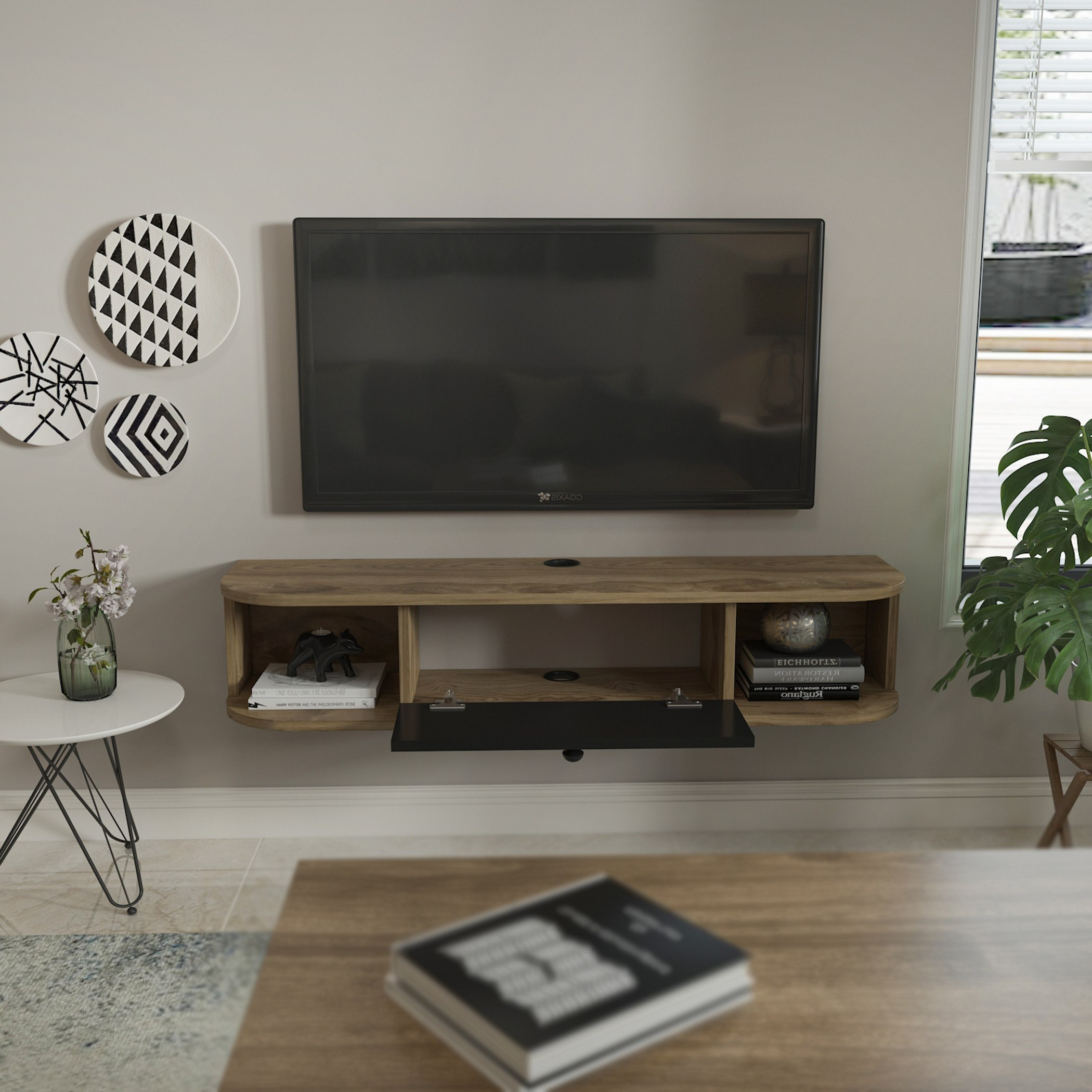 Alana 1.2 Metre Wall Mount TV Unit for TVs up to 50 inches-hbxlivingroom-mediaunitsandstorage-tvunits-image-2