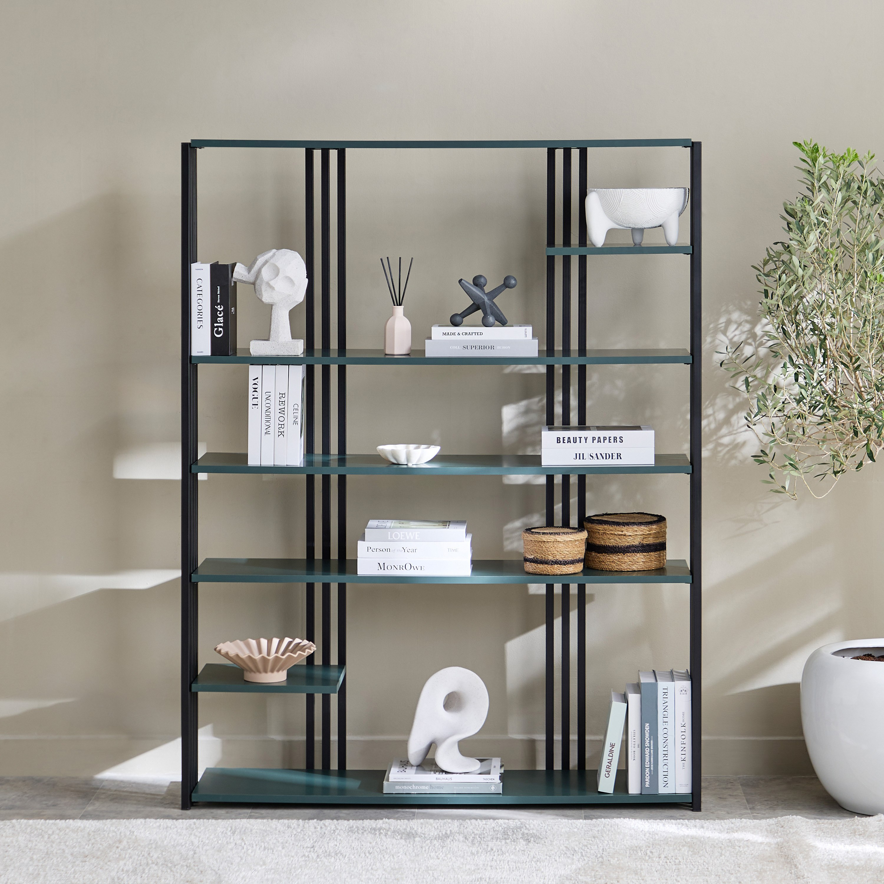 Modulix Alino 4-Tier Bookcase-hbxfurniture-office-bookcases-image-1