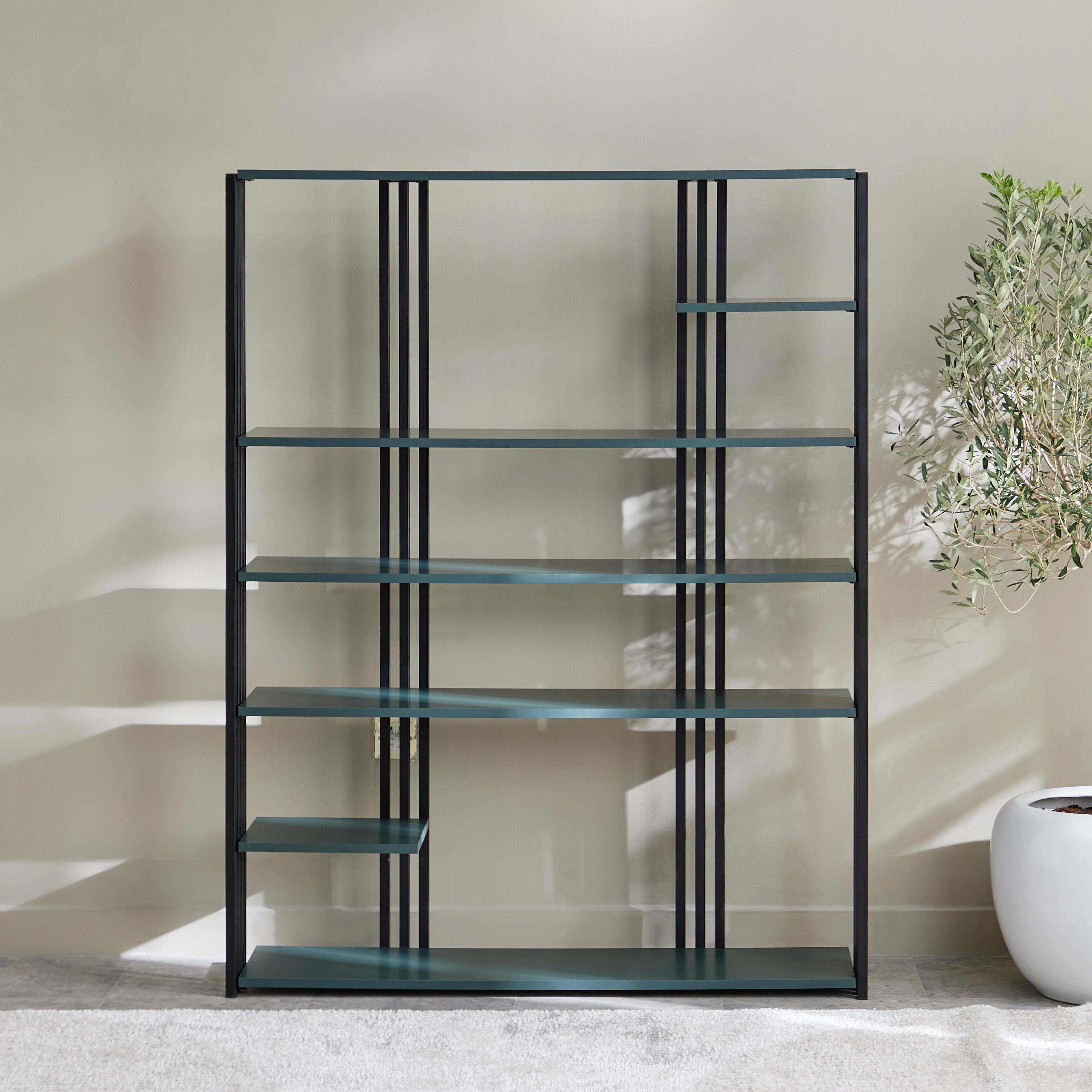 Modulix Alino 4-Tier Bookcase-hbxfurniture-office-bookcases-image-3