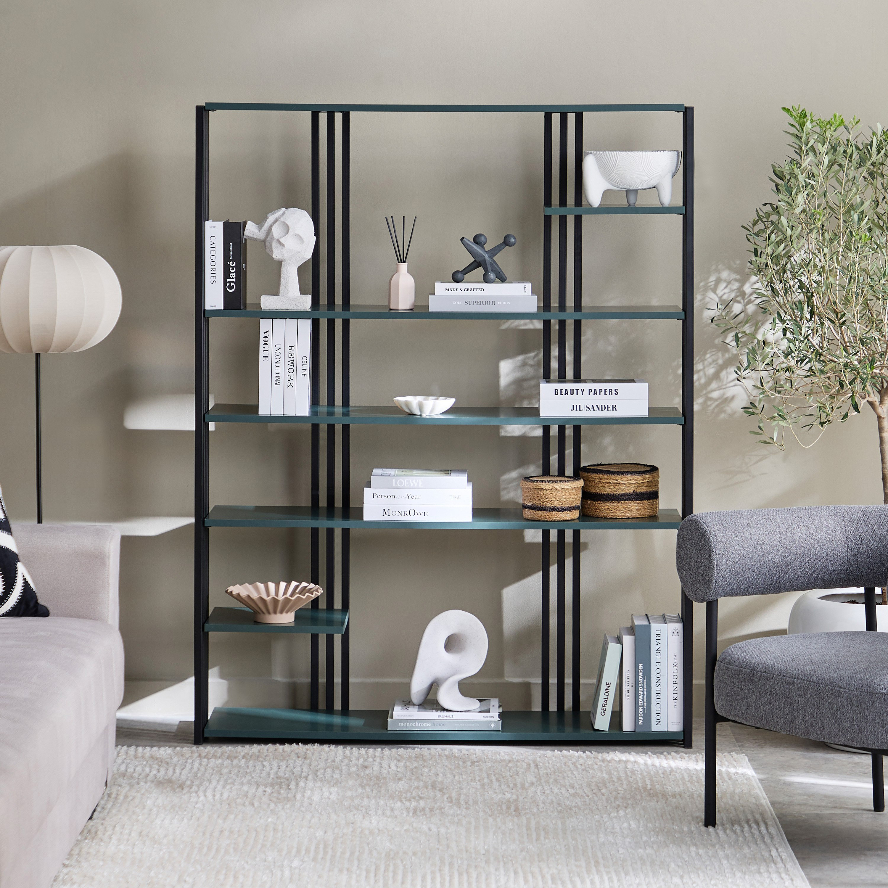 Modulix Alino 4-Tier Bookcase-hbxfurniture-office-bookcases-image-6