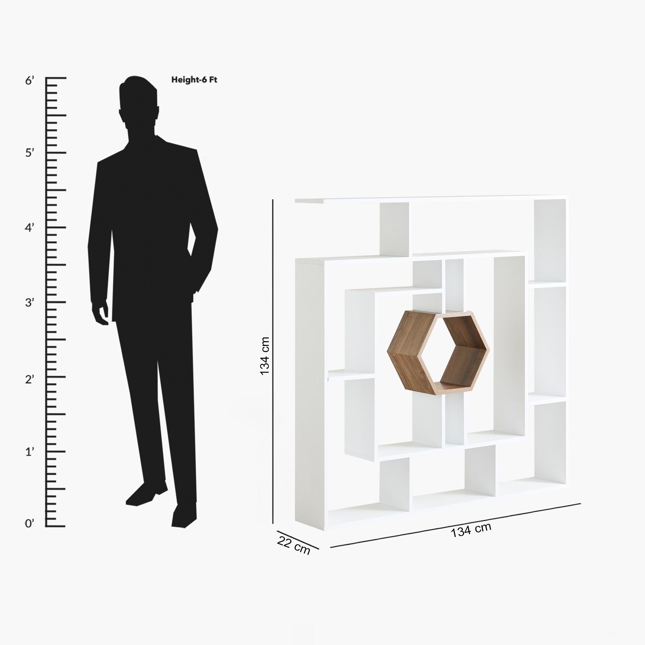 خزانة كتب مع مقسّم من مودوليكس ڤيرو-hbxfurniture-office-bookcases-image-8