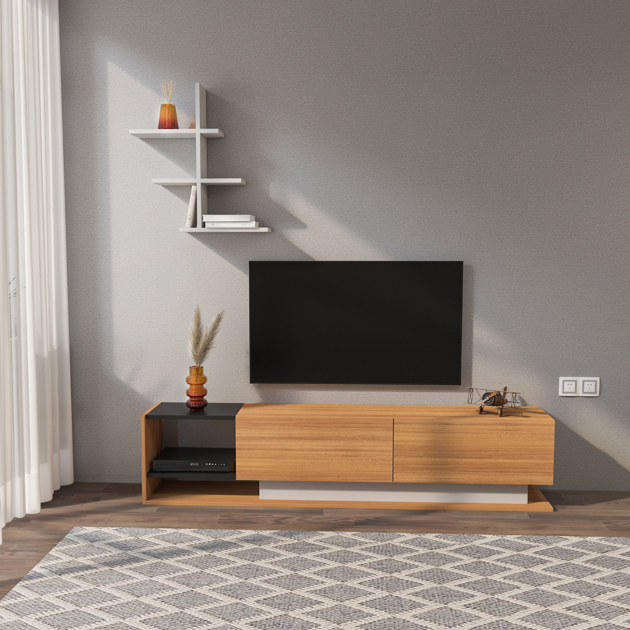 وحدة تلفزيون حتى 75 بوصة 1.8 متر من مودوليكس منى-hbxlivingroom-mediaunitsandstorage-tvunits-image-1