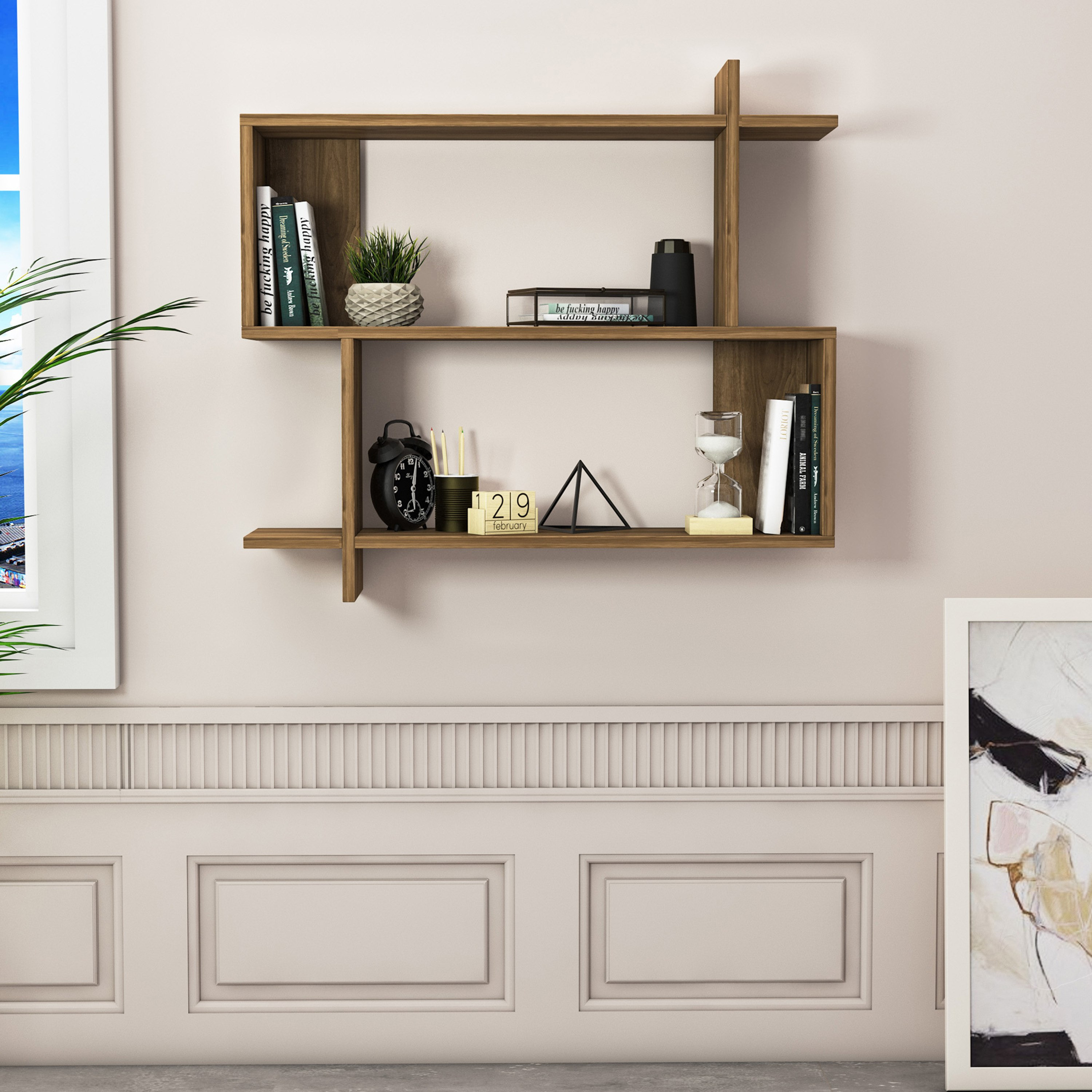 رف حائط 2 مستوى من مودوليكس ڤيرو-hbxfurniture-mediaunitsandstorage-wallshelves-image-2