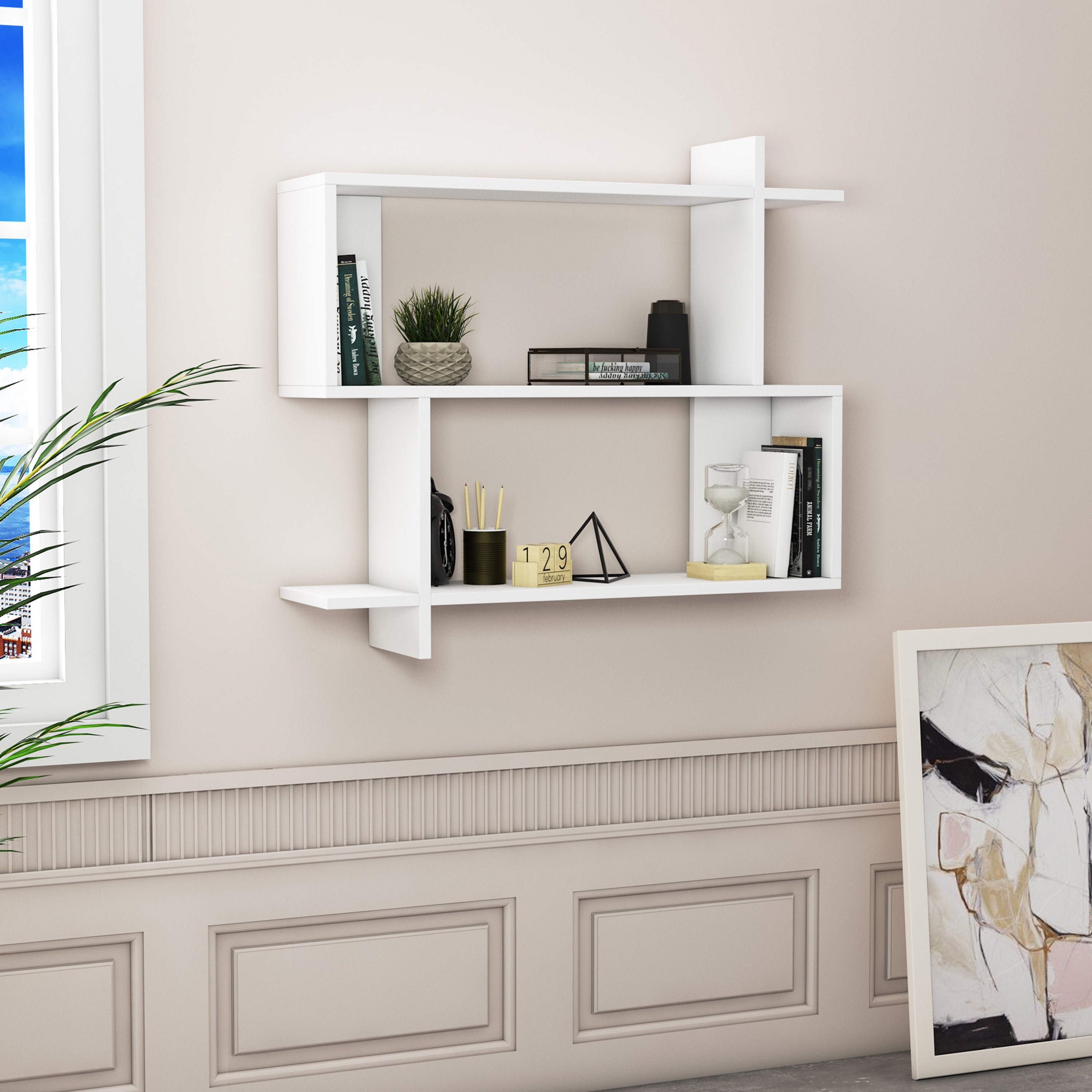 Modulix Vero 2-Tier Wall Shelf-hbxfurniture-mediaunitsandstorage-wallshelves-image-1