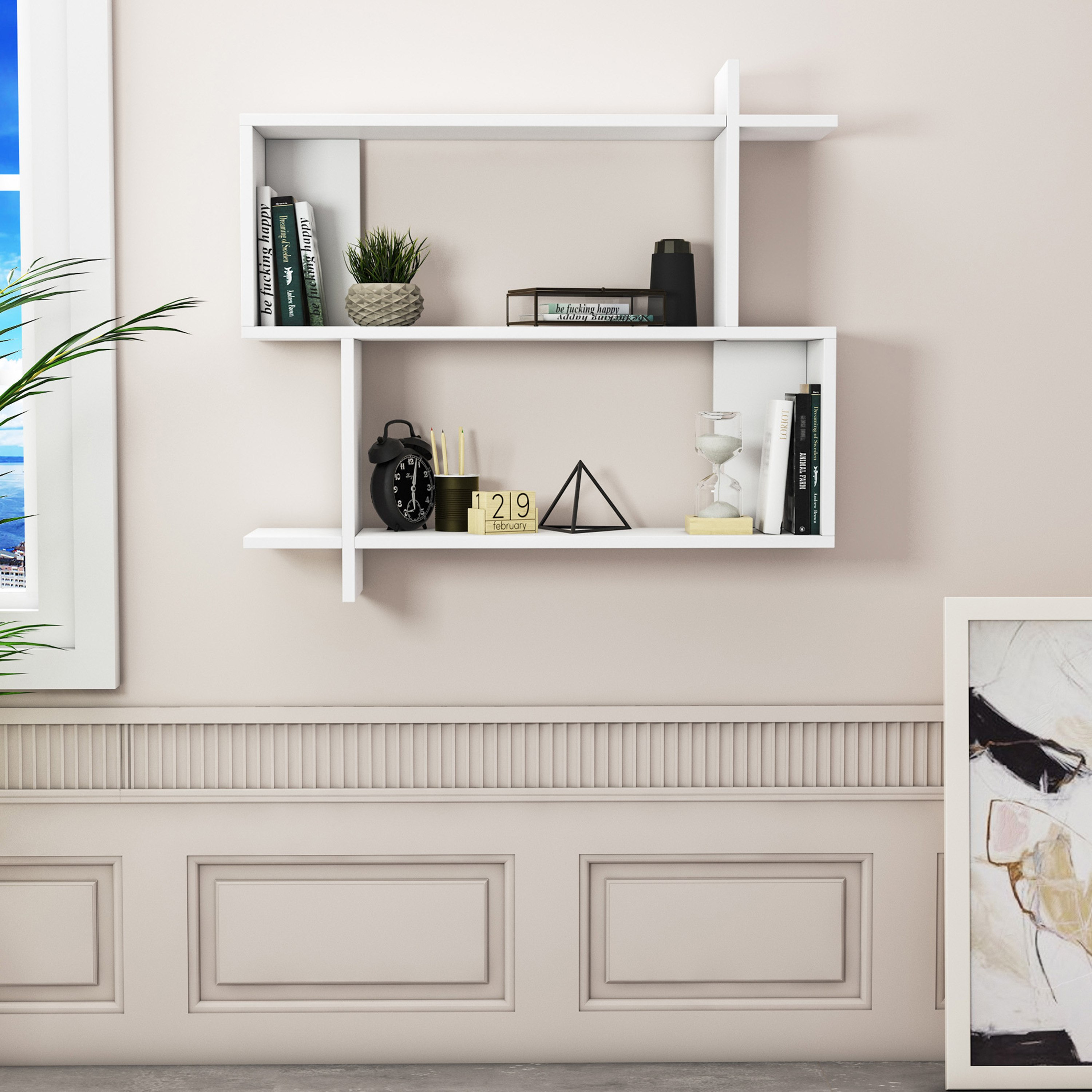 Modulix Vero 2-Tier Wall Shelf-hbxfurniture-mediaunitsandstorage-wallshelves-image-2