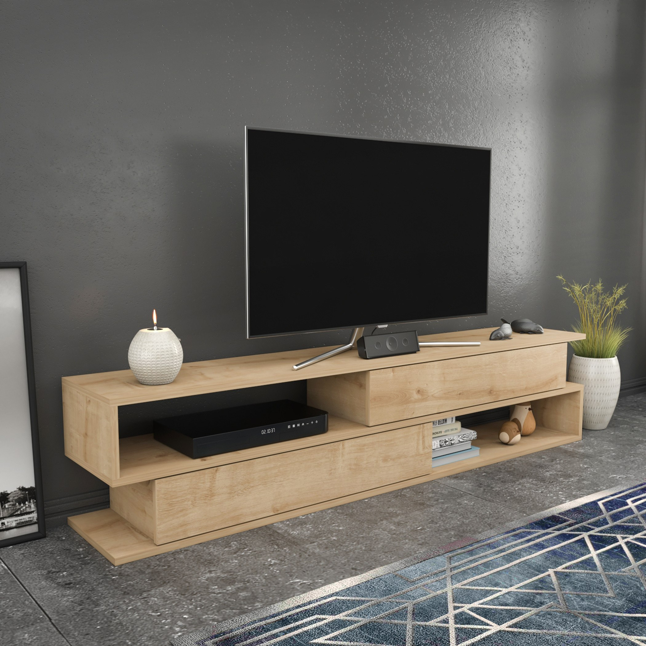 وحدة تلفزيون حتى 70 بوصة 1.6 متر من مودوليكس فادي-hbxlivingroom-mediaunitsandstorage-tvunits-image-2