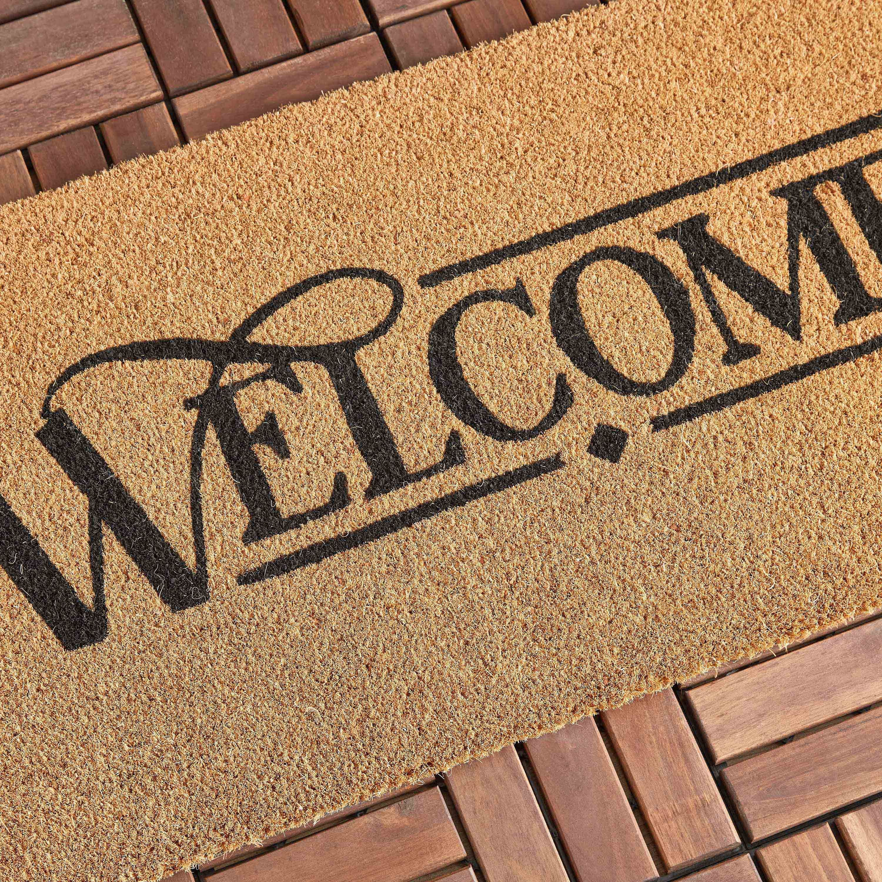 Welcome Printed Coir Doormat with PVC Back - 45x75 cm-hbxhomeware-hbxdecorandfurnishings-image-3