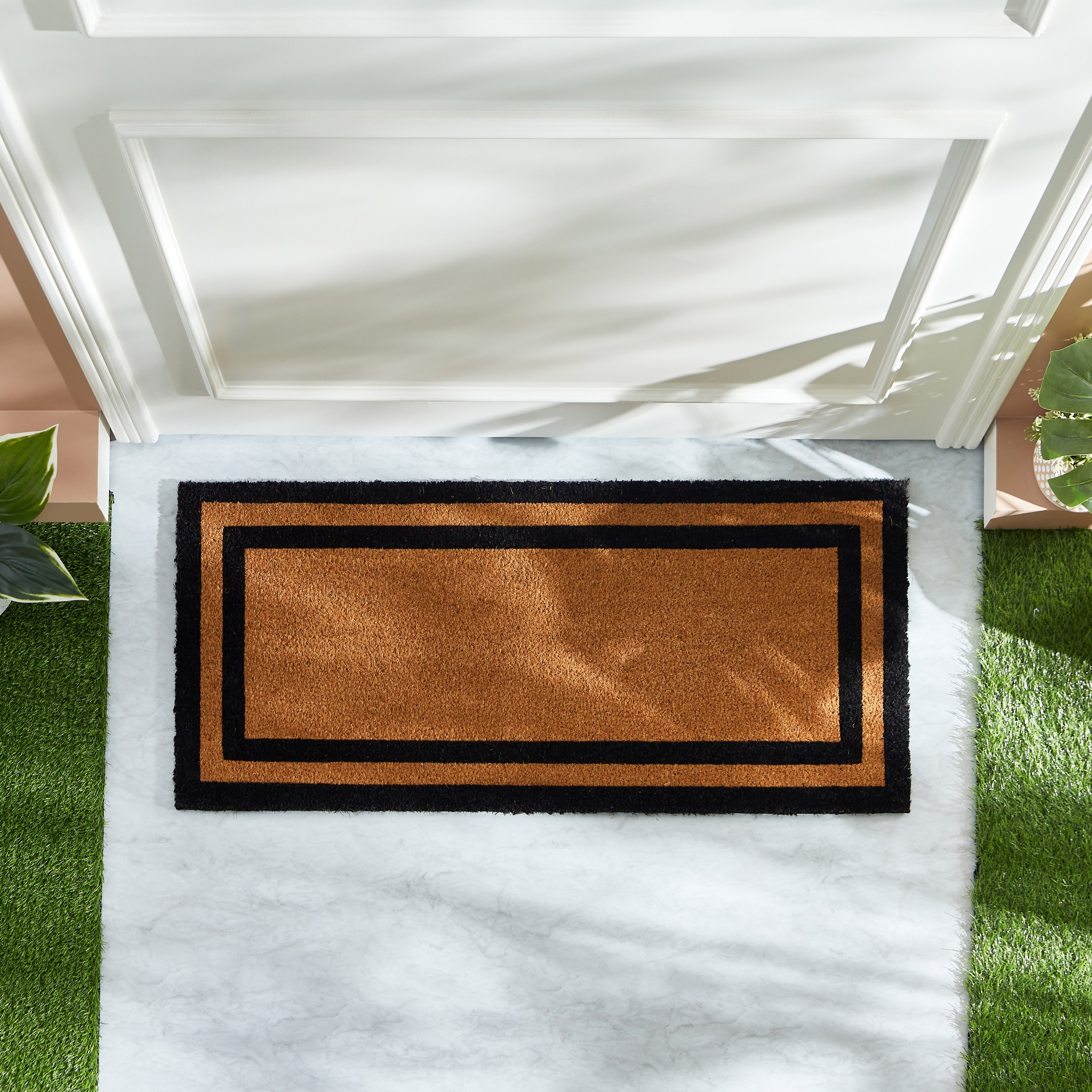 Frame Printed PVC Back Coir Doormat - 45x100 cm-PROMO_HB_AE_B1G1_250925-image-2
