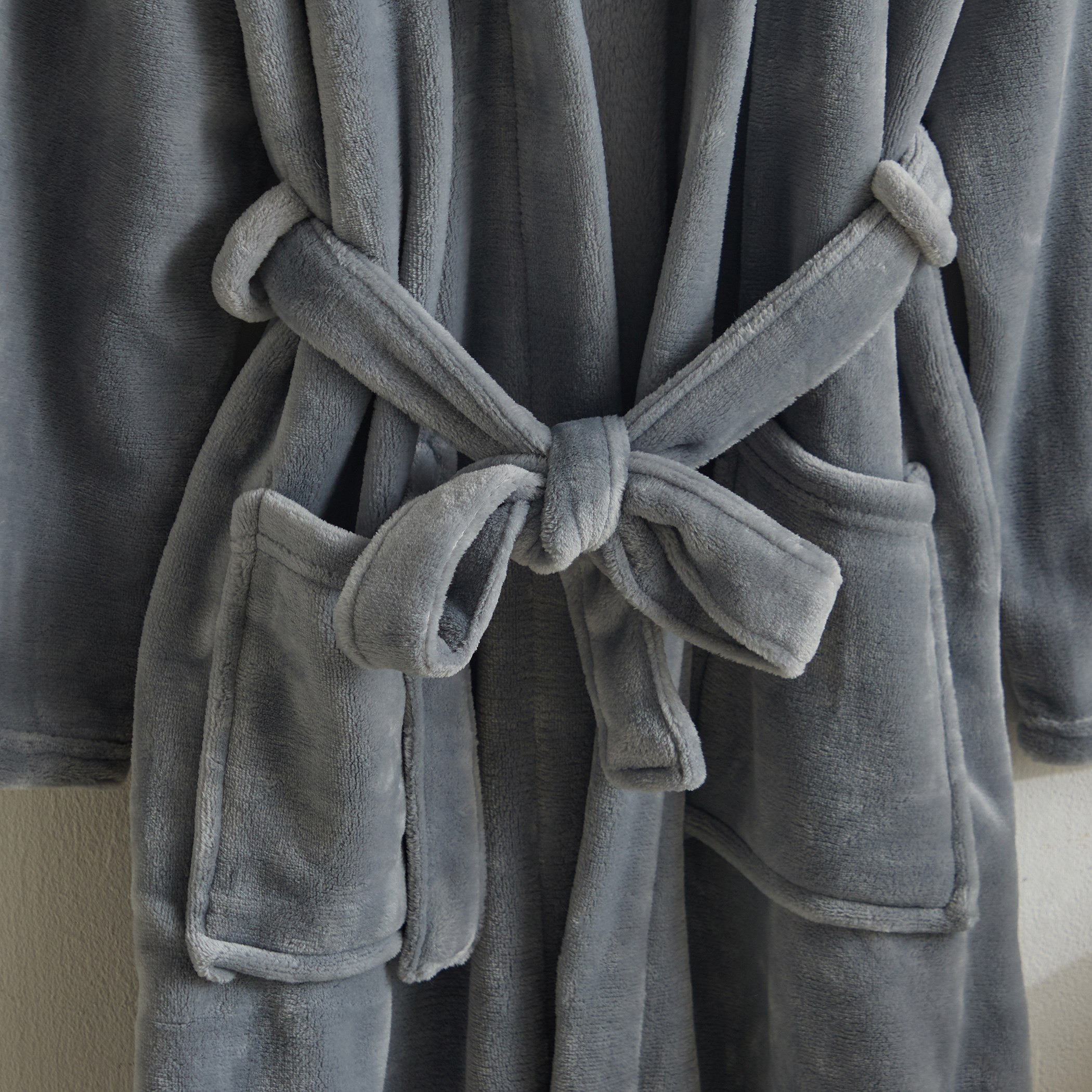 Atlanta Microfibre Flannel Bathrobe - Medium-hbxbathroom-bathroomtextiles-image-3