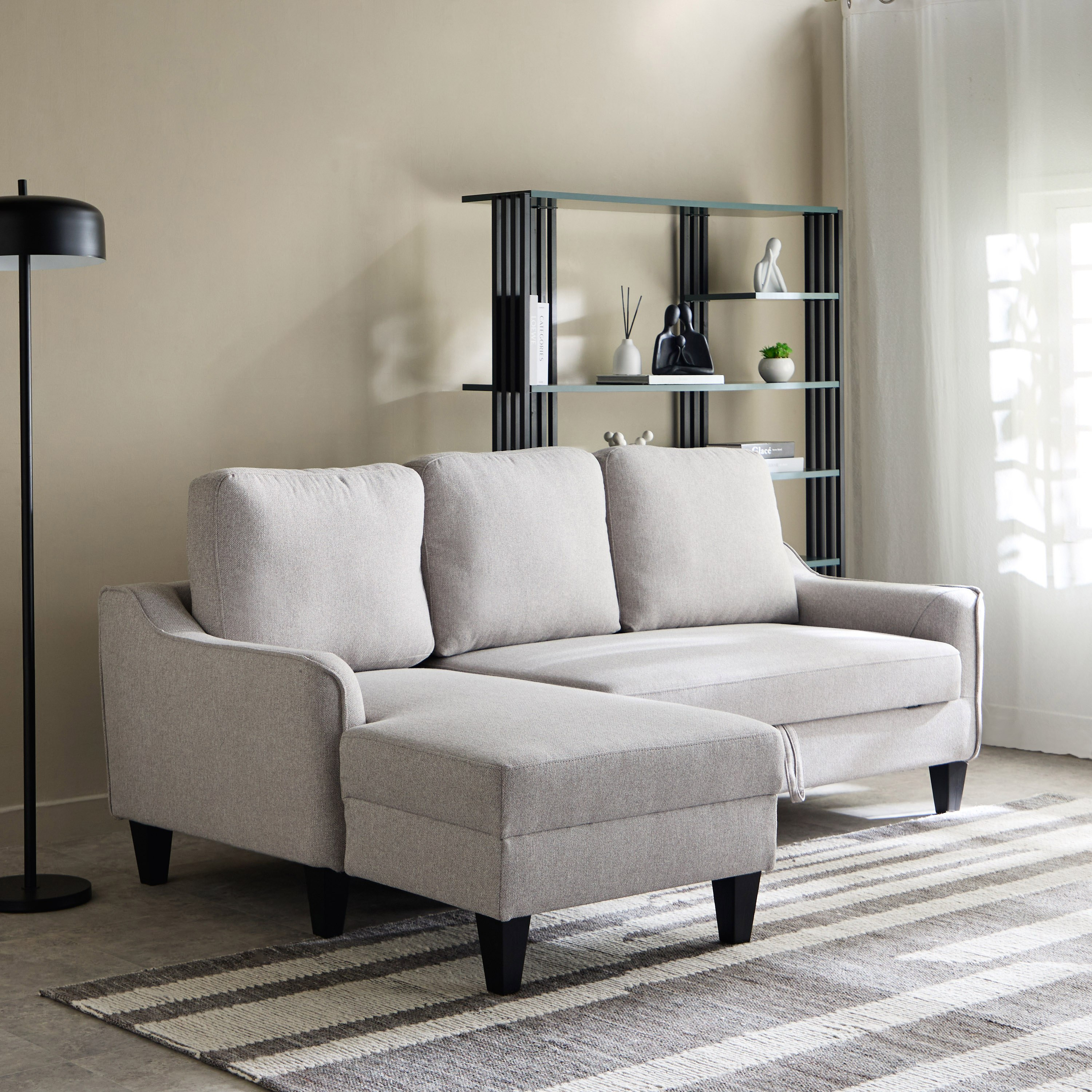 Sydney NXT Left Corner Sofa Bed with Side Pocket and USB-hbxfurniture-sofasandarmchairs-sofabeds-image-1