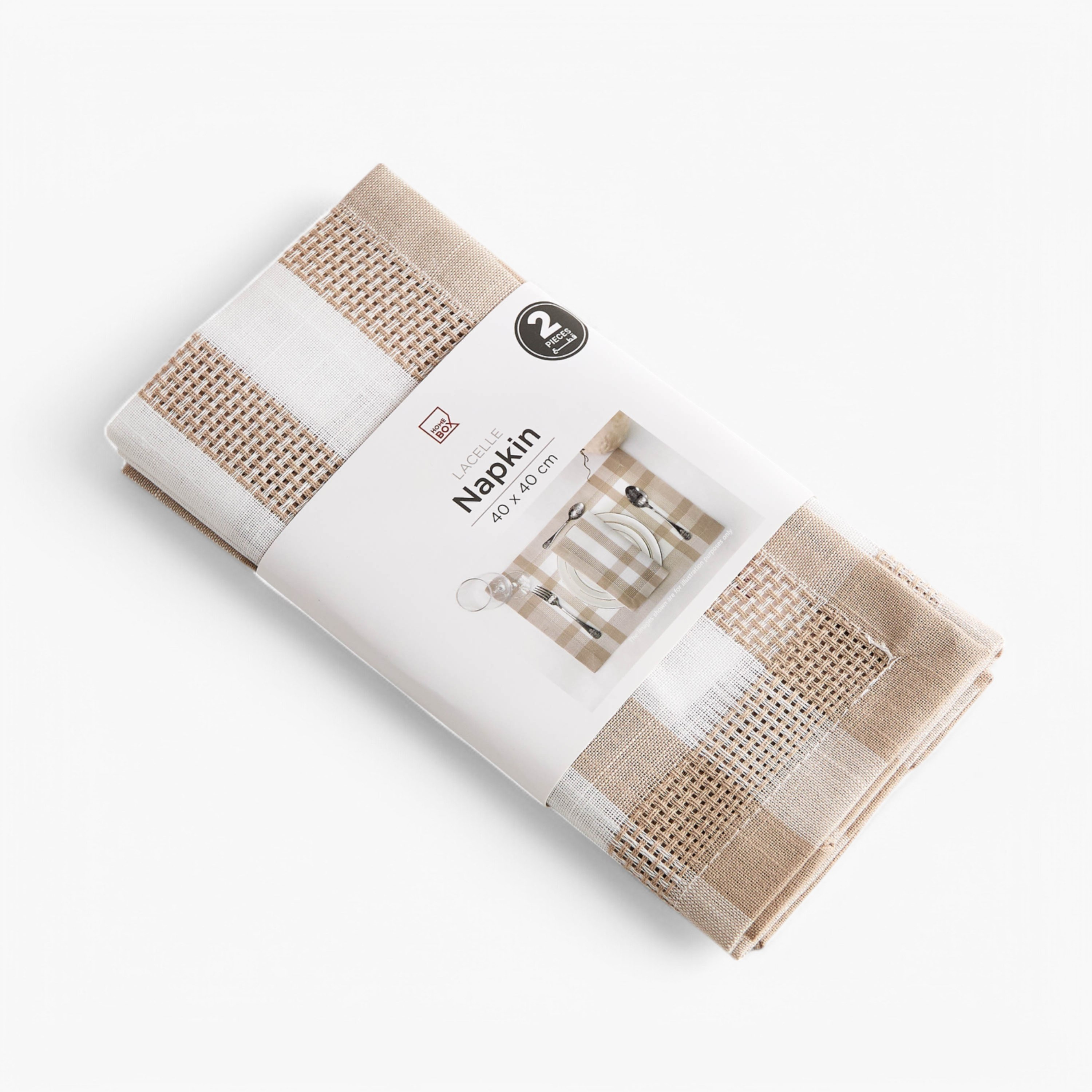 طقم مناديل سفرة بمظهر كتان قطعتين من لاسيل - 40x40 سم-hbxdecorandfurnishings-homefurnishings-tablelinens-image-5