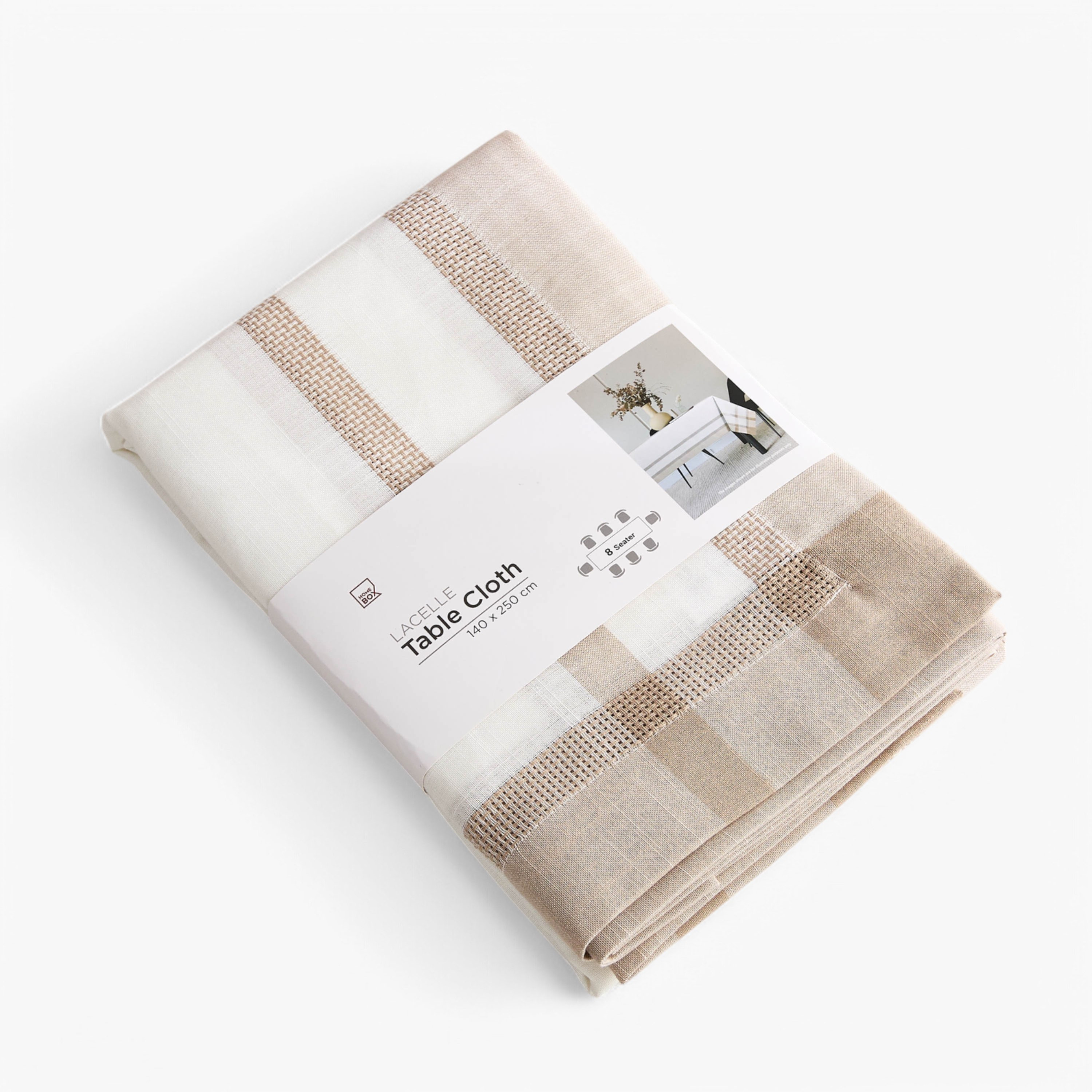 مفرش طاولة بمظهر كتان من لاسيل - 140x250 سم-hbxdecorandfurnishings-homefurnishings-tablelinens-image-5