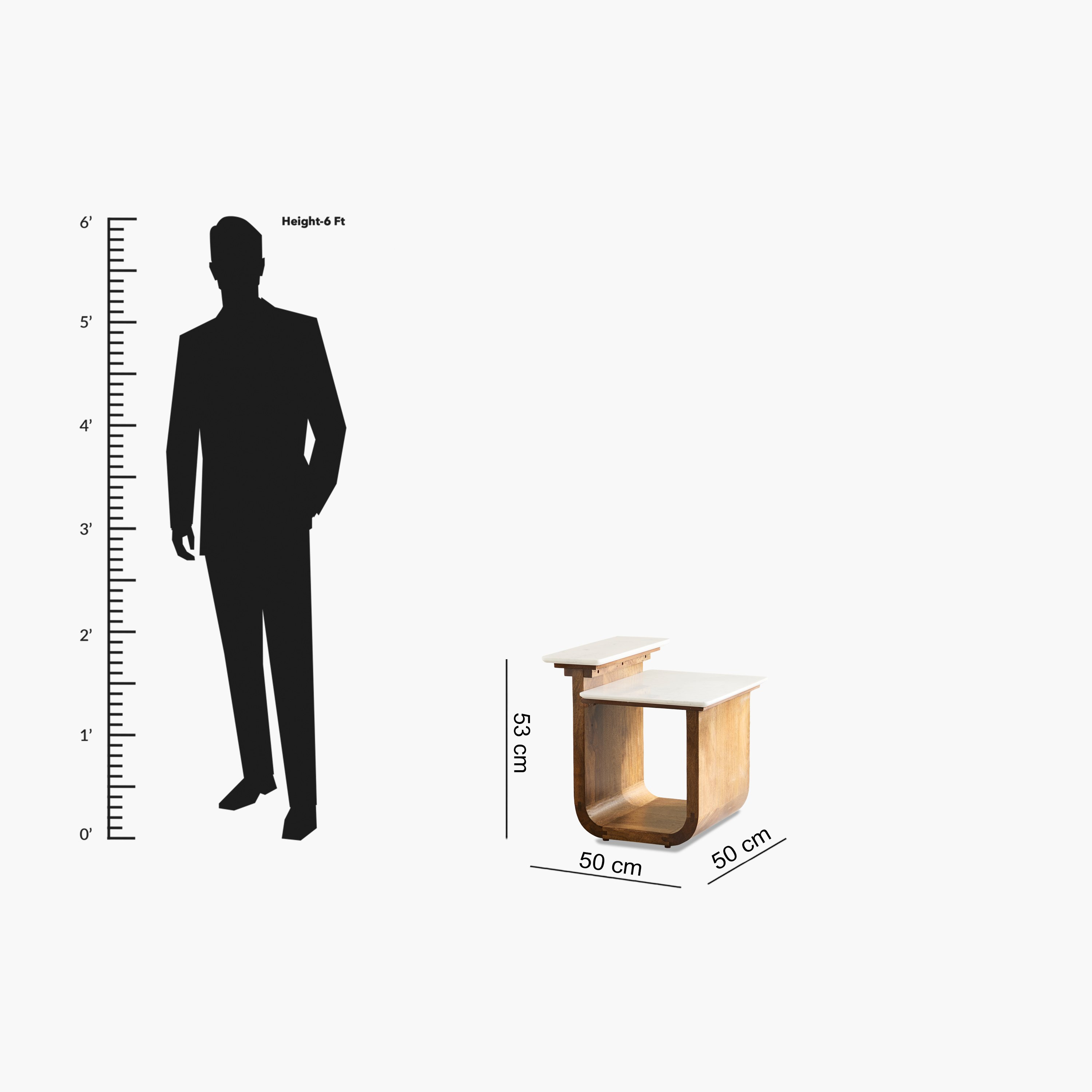 طاولة جانبية بسطح من الرخام الأصلي وقاعدة من الخشب الصلب - أشتون من كافون-PROMO_HB_UAE_THRESHOLD_Furniture_020426-image-9