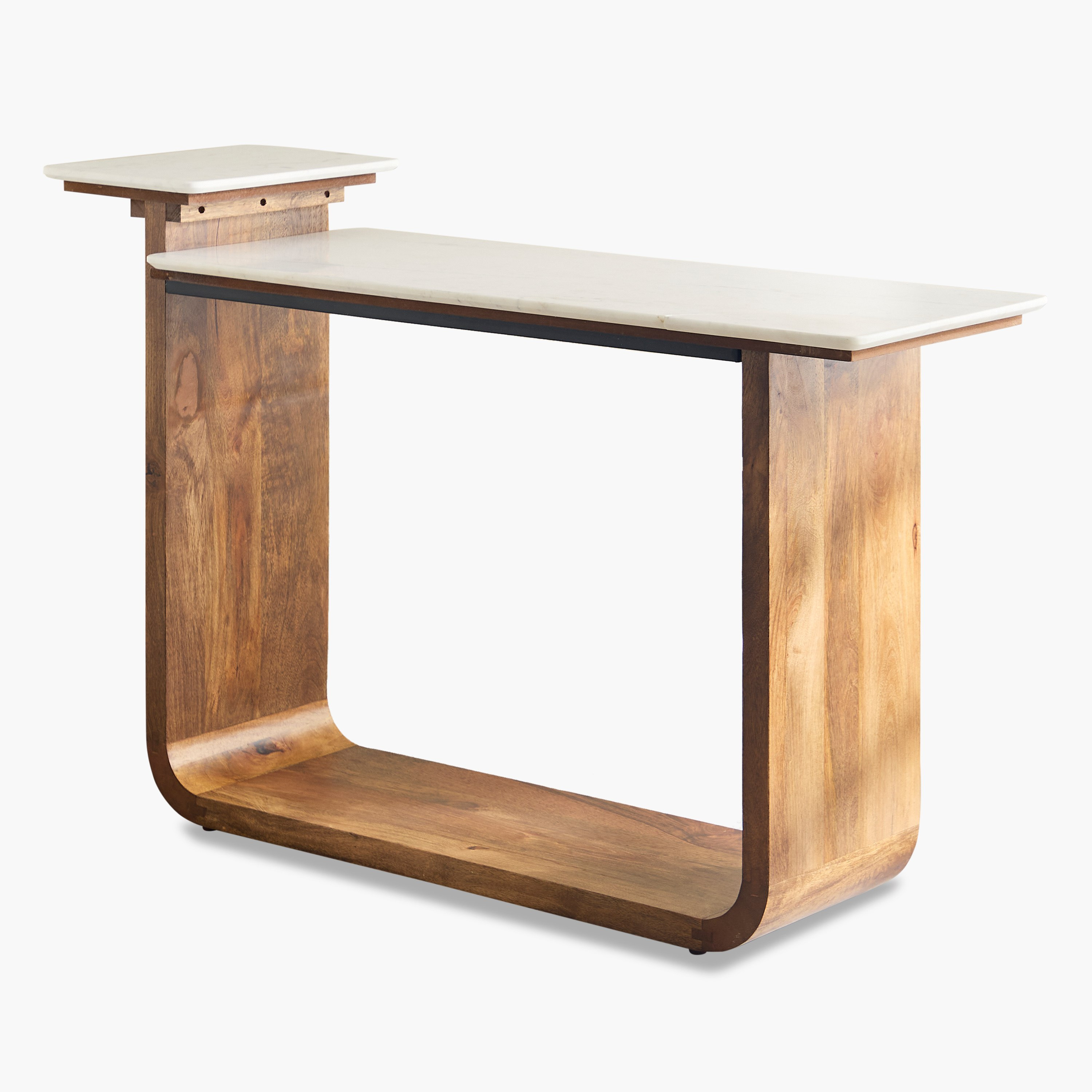 Cavon Ashton Genuine Marble Top Console Table with Solid Wood Base-hbxfurniture-tablesandstands-consoletables-image-8