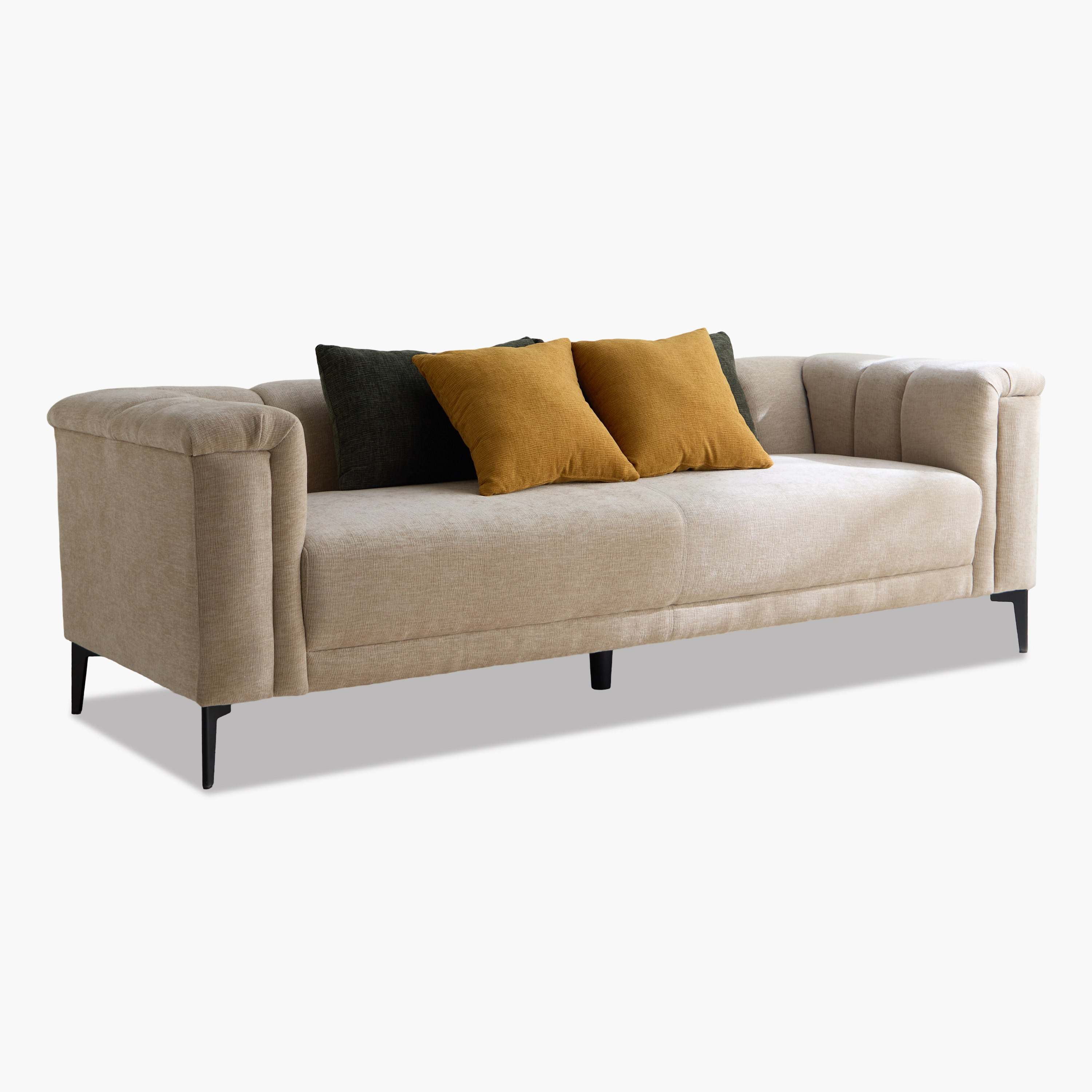 Nantes 3-Seater Fabric Sofa with 4 Cushions-hbxlivingroom-sofasandarmchairs-sofas-image-10