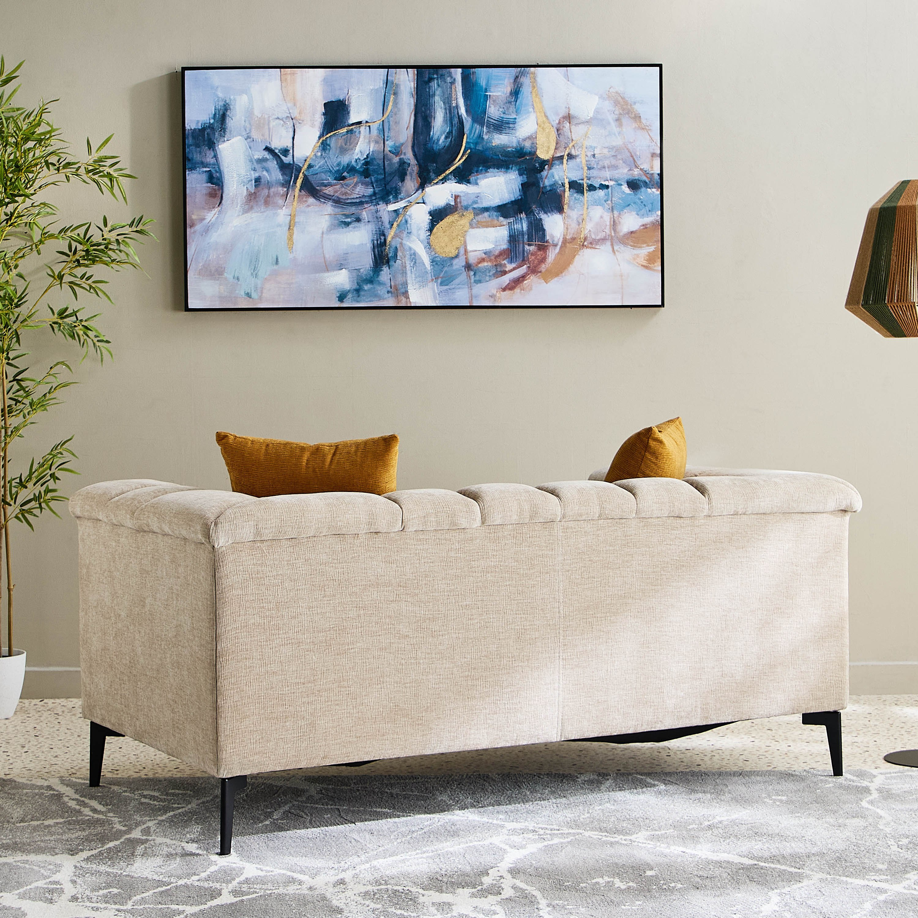 Nantes 2-Seater Fabric Sofa with 2 Cushions-hbxlivingroom-sofasandarmchairs-sofas-image-3