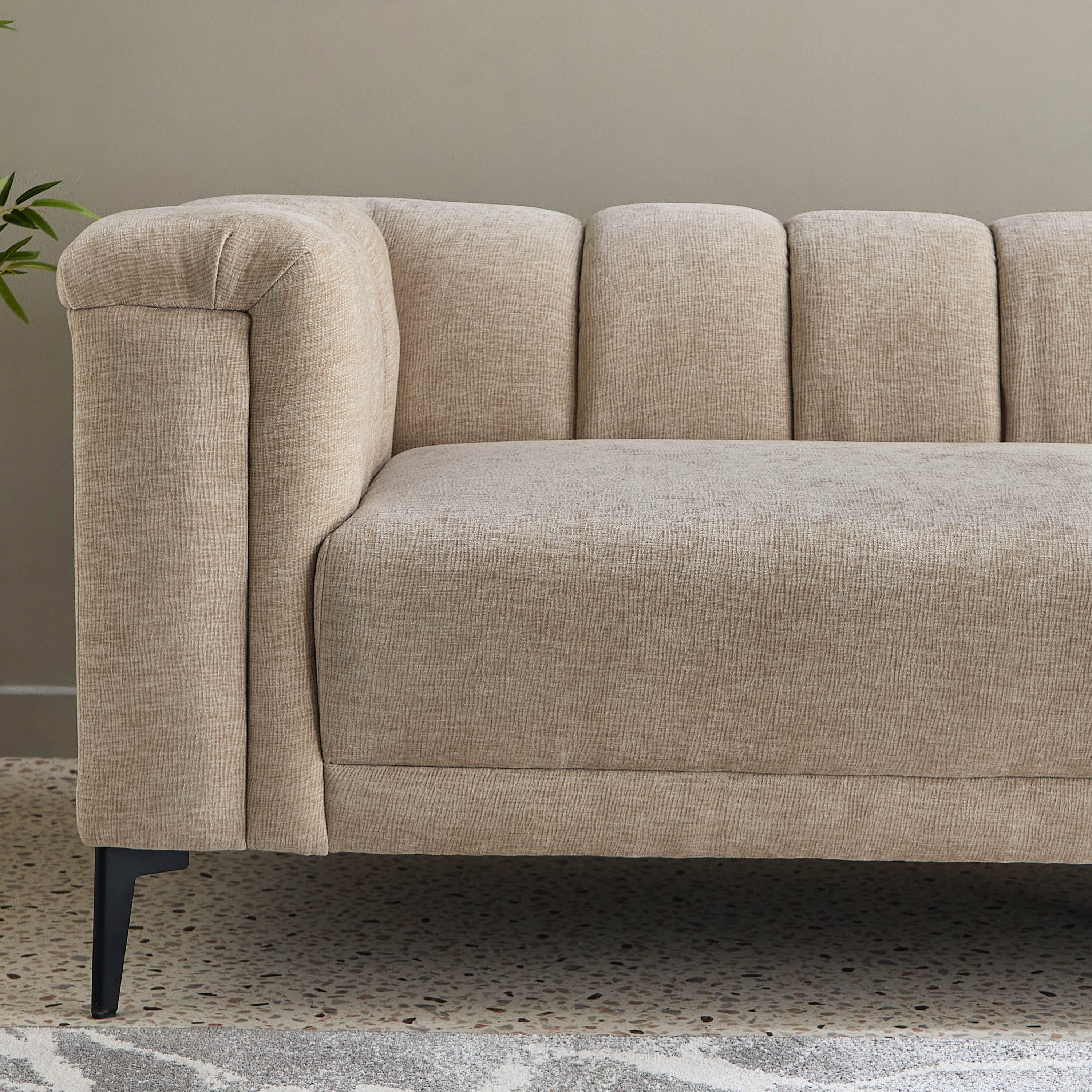 Nantes 2-Seater Fabric Sofa with 2 Cushions-hbxlivingroom-sofasandarmchairs-sofas-image-4