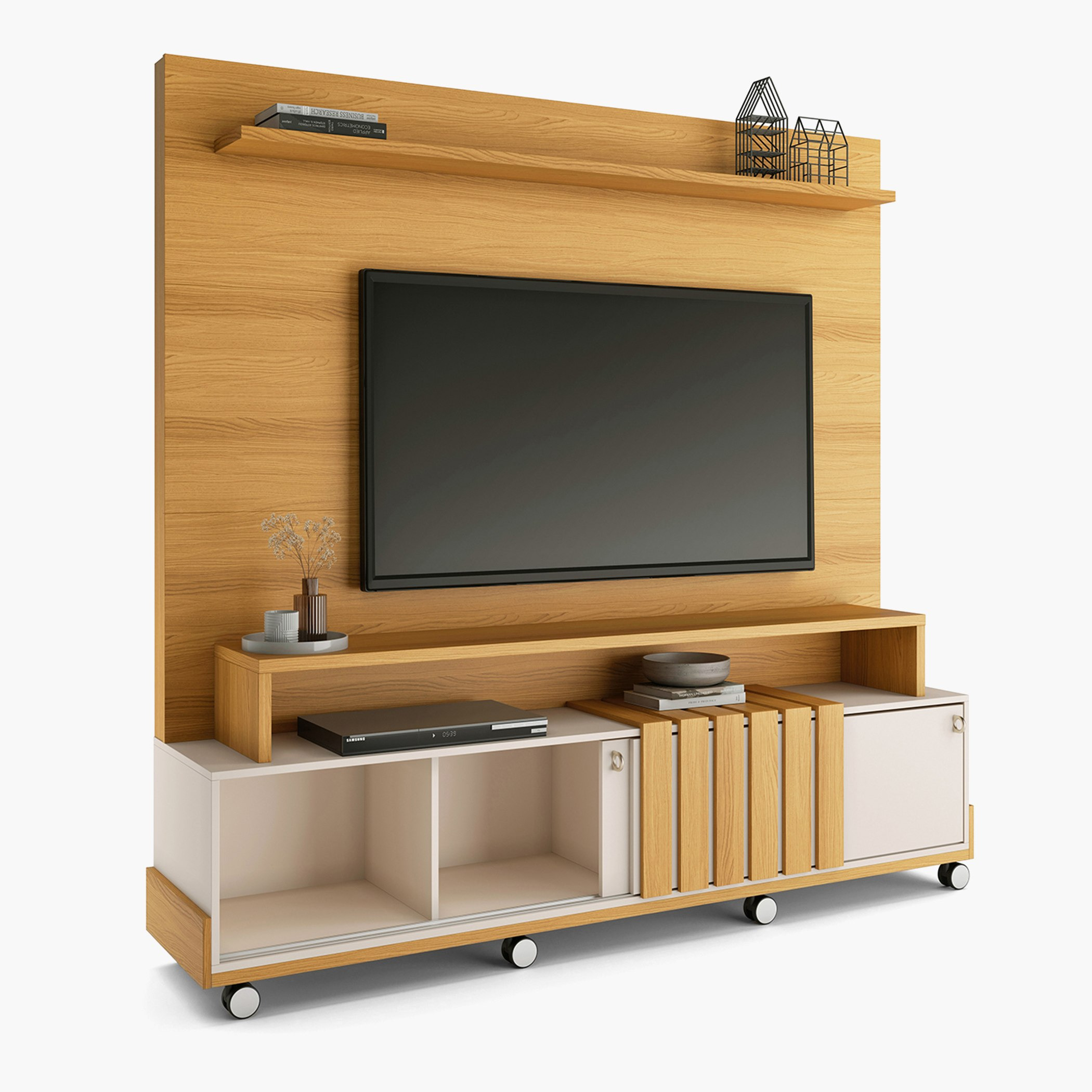 Harve Wall Unit for TVs up to 65 inches-hbxlivingroom-mediaunitsandstorage-wallunits-image-2