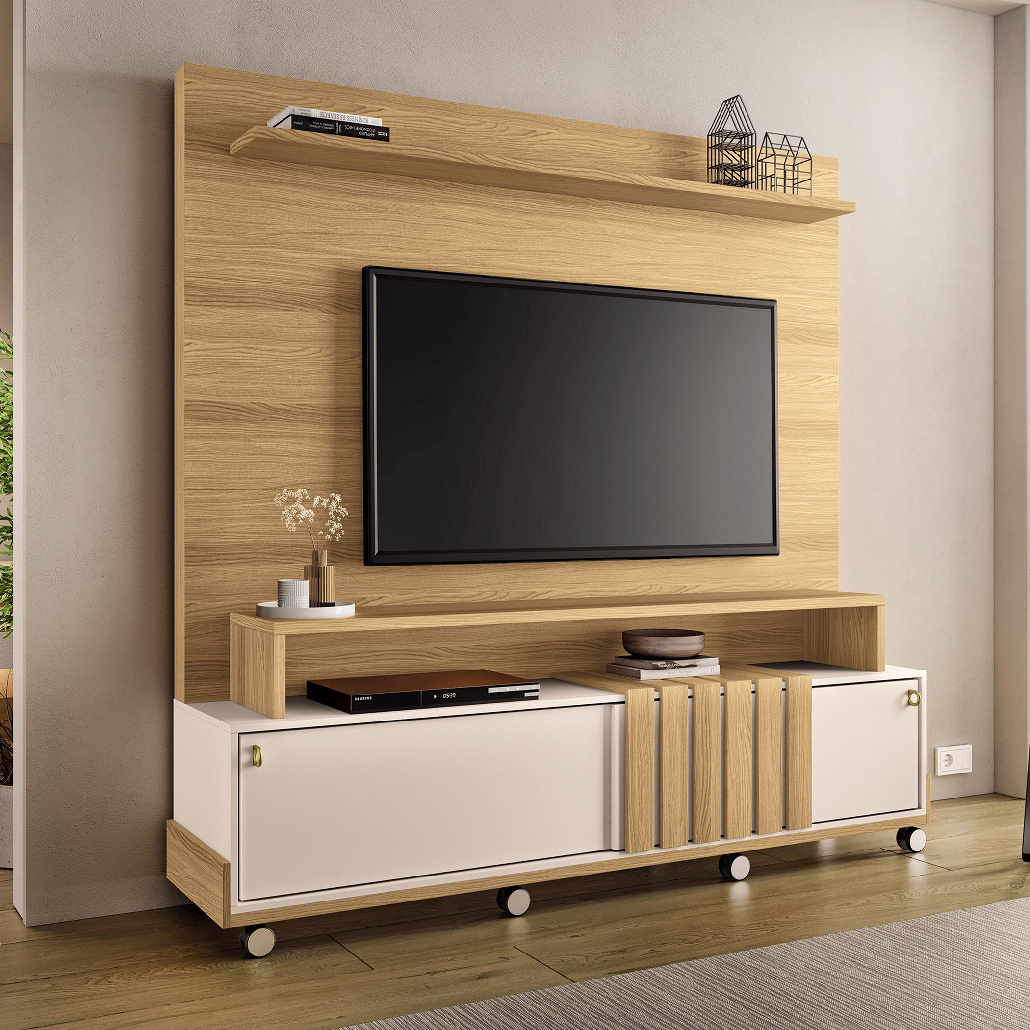 وحدة حائط للتلفزيونات حتى 65 بوصة من هارفي-hbxlivingroom-mediaunitsandstorage-wallunits-image-1