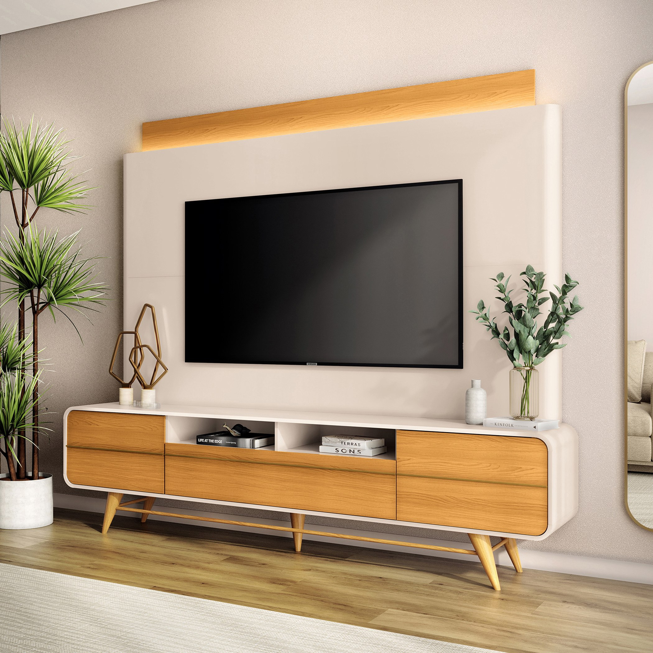 Diana Wall Unit for TVs up to 85 Inches-hbxlivingroom-mediaunitsandstorage-wallunits-image-1