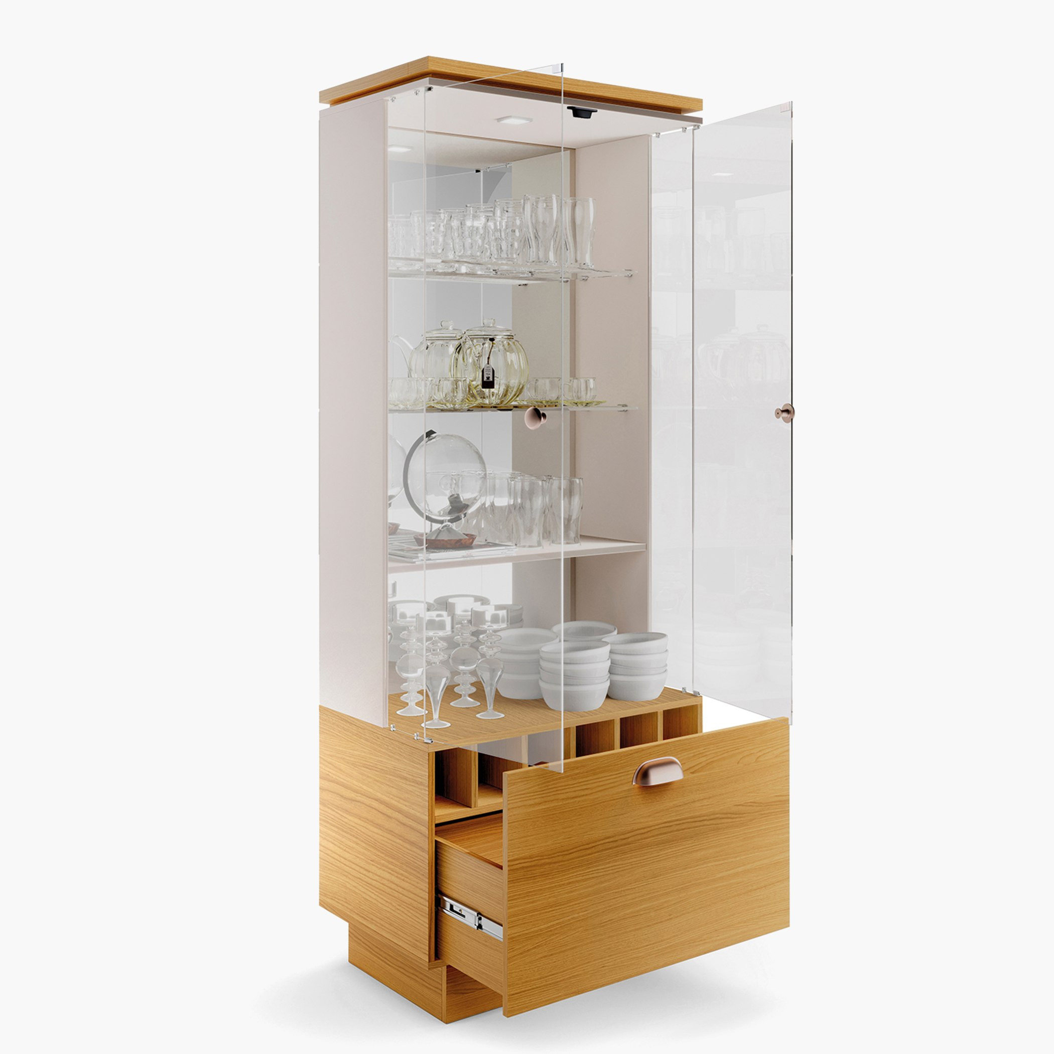 وحدة عرض زجاج بأبواب زجاج من أورا-hbxfurniture-diningroom-barcountersandbarstools-image-2